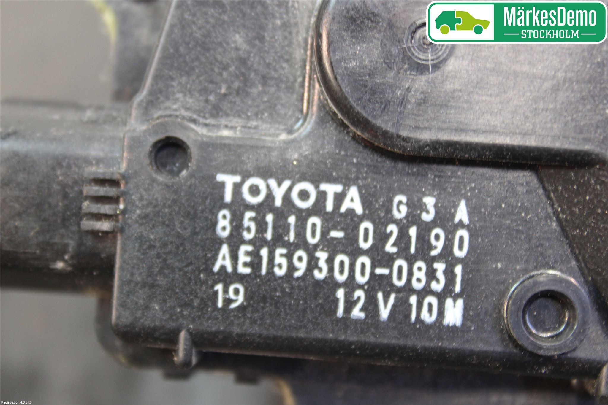 Toyota AURIS 10-12 Torkarmotor Vindruta