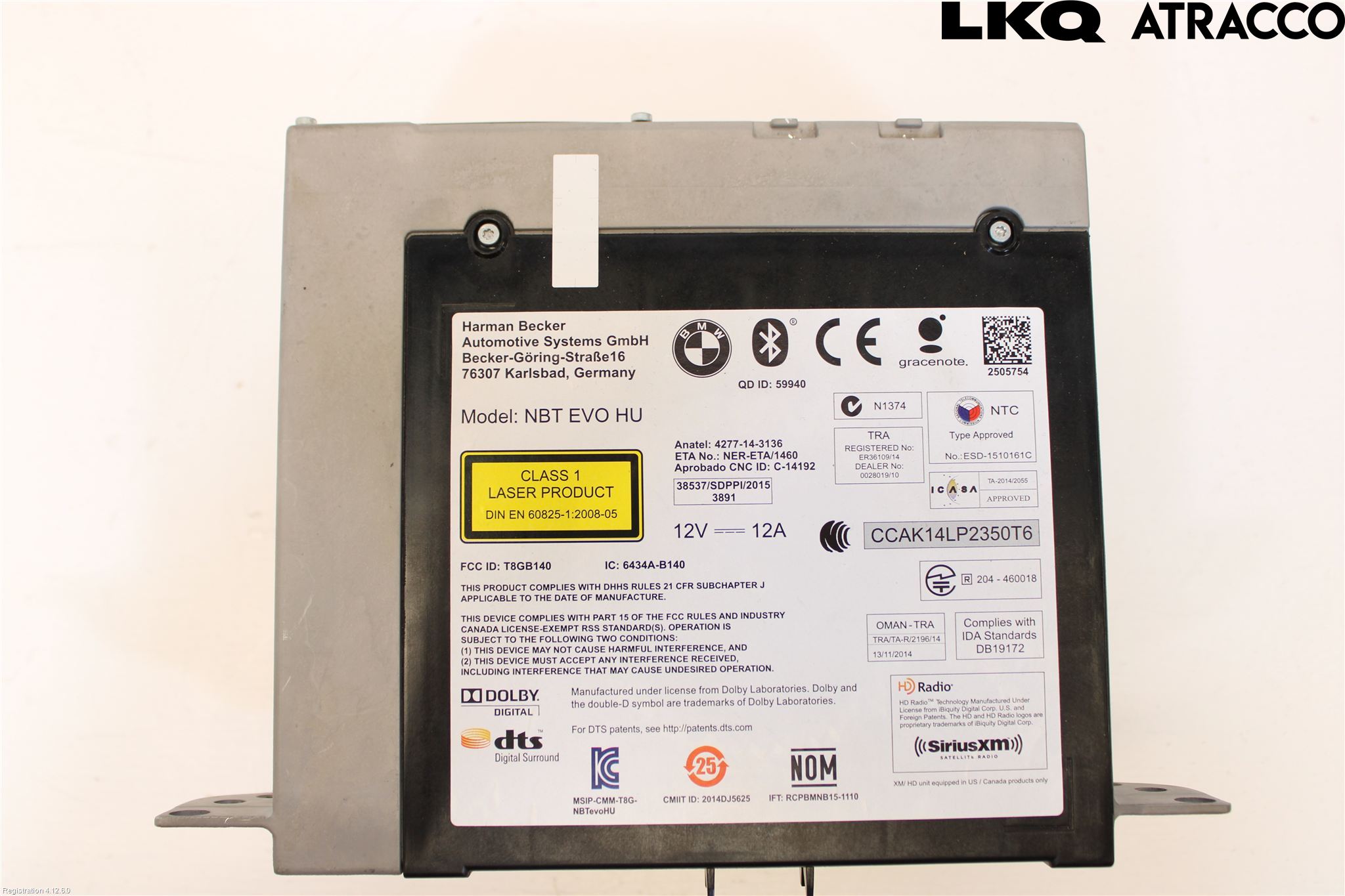 BMW 5 G30/G31/F90 17-23 Cd Radio - Multimediapanel