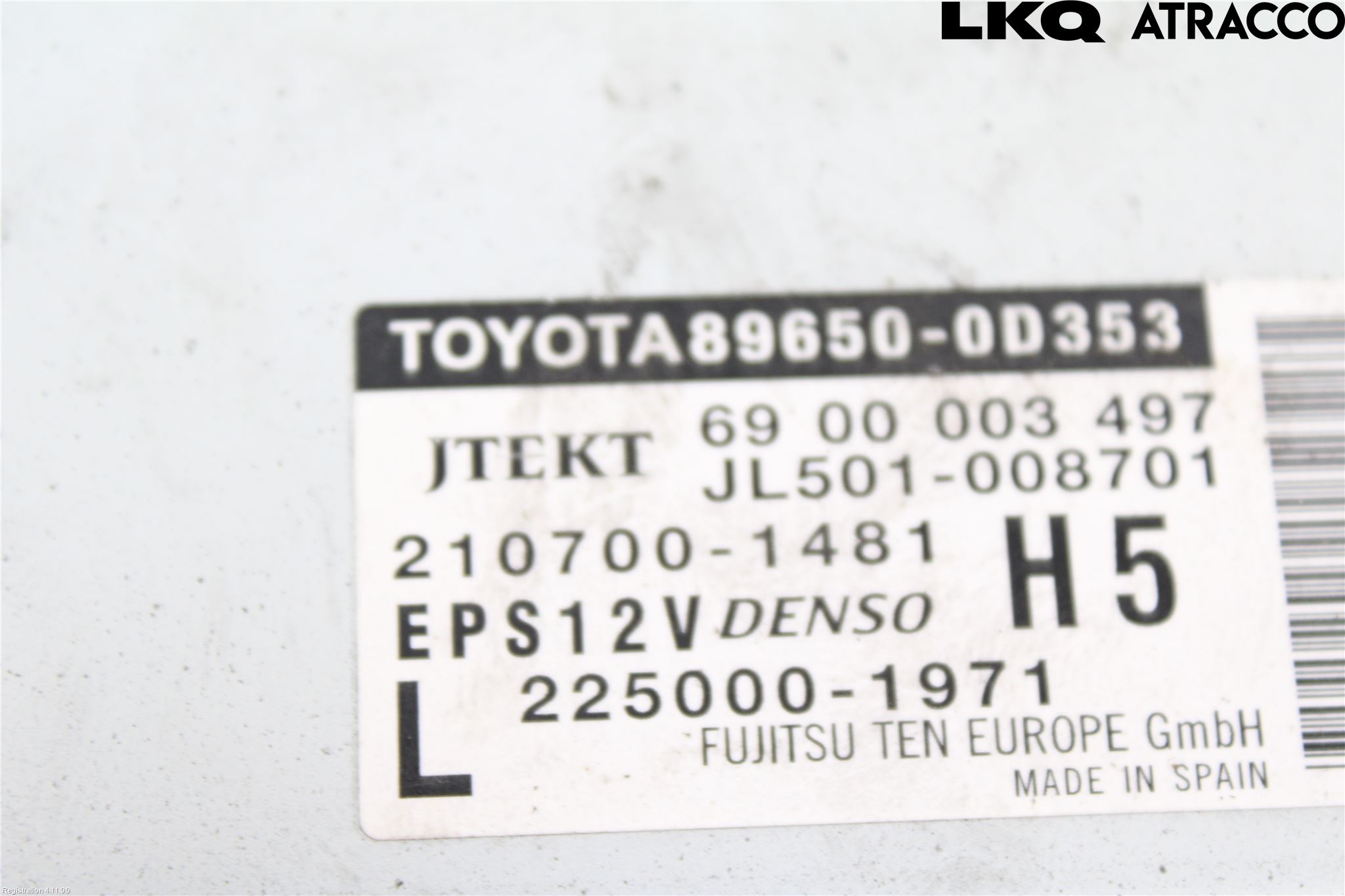 Toyota YARIS XP130 15-20 Styrenhet Styrservo