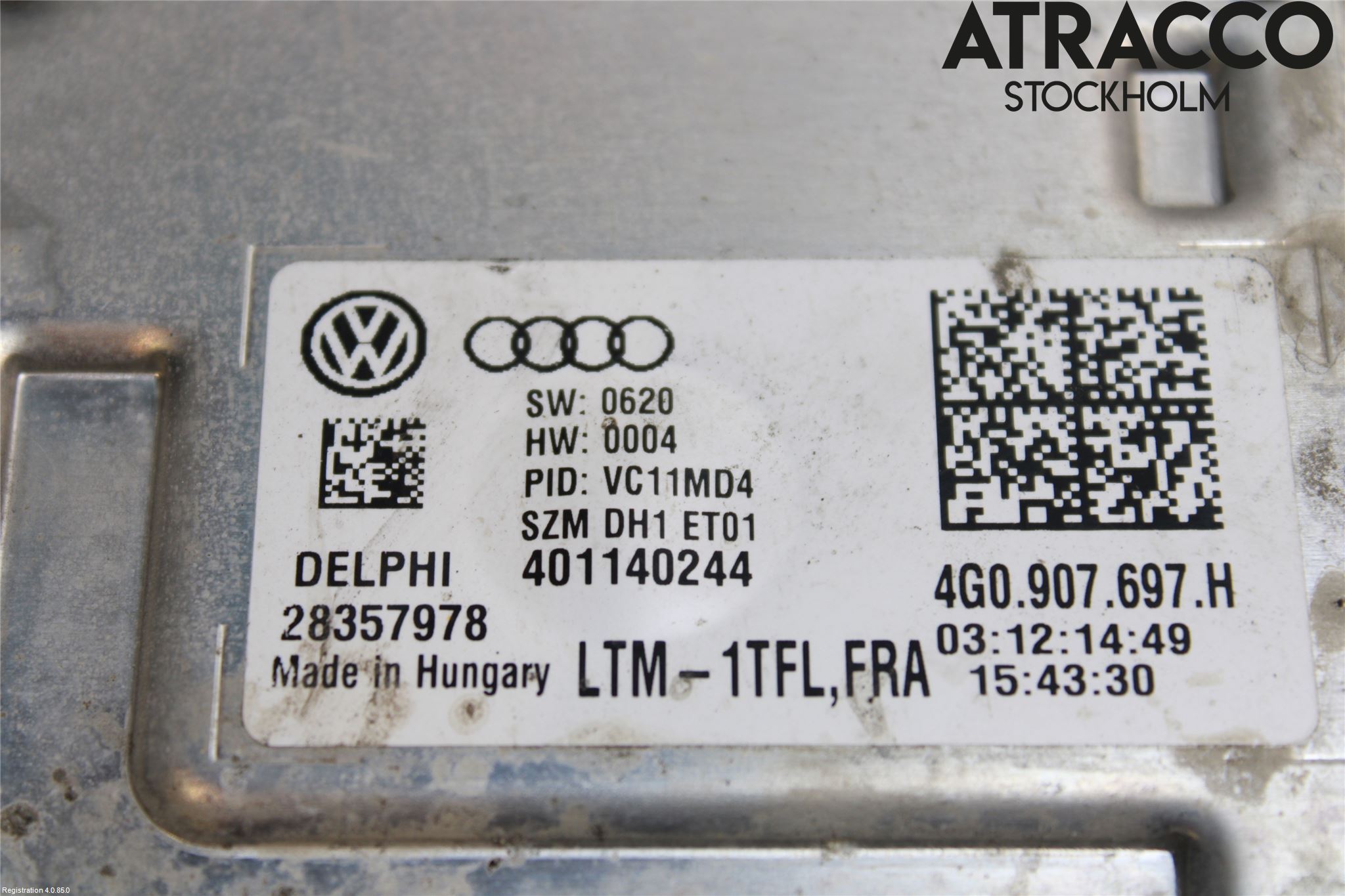 Volkswagen VW PASSAT 15-19 Styrenhet Strålkastare