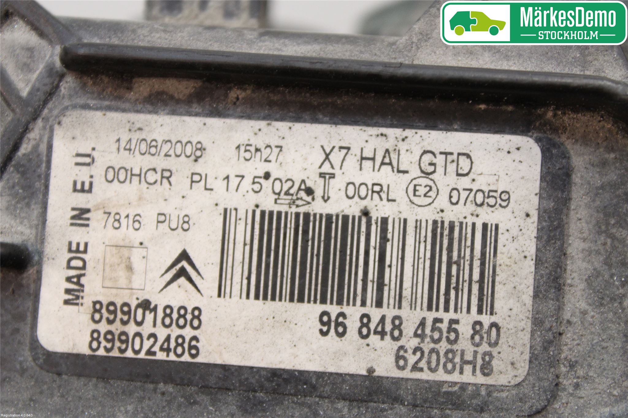 Citroen C5 08-17 Strålkastare Vänster