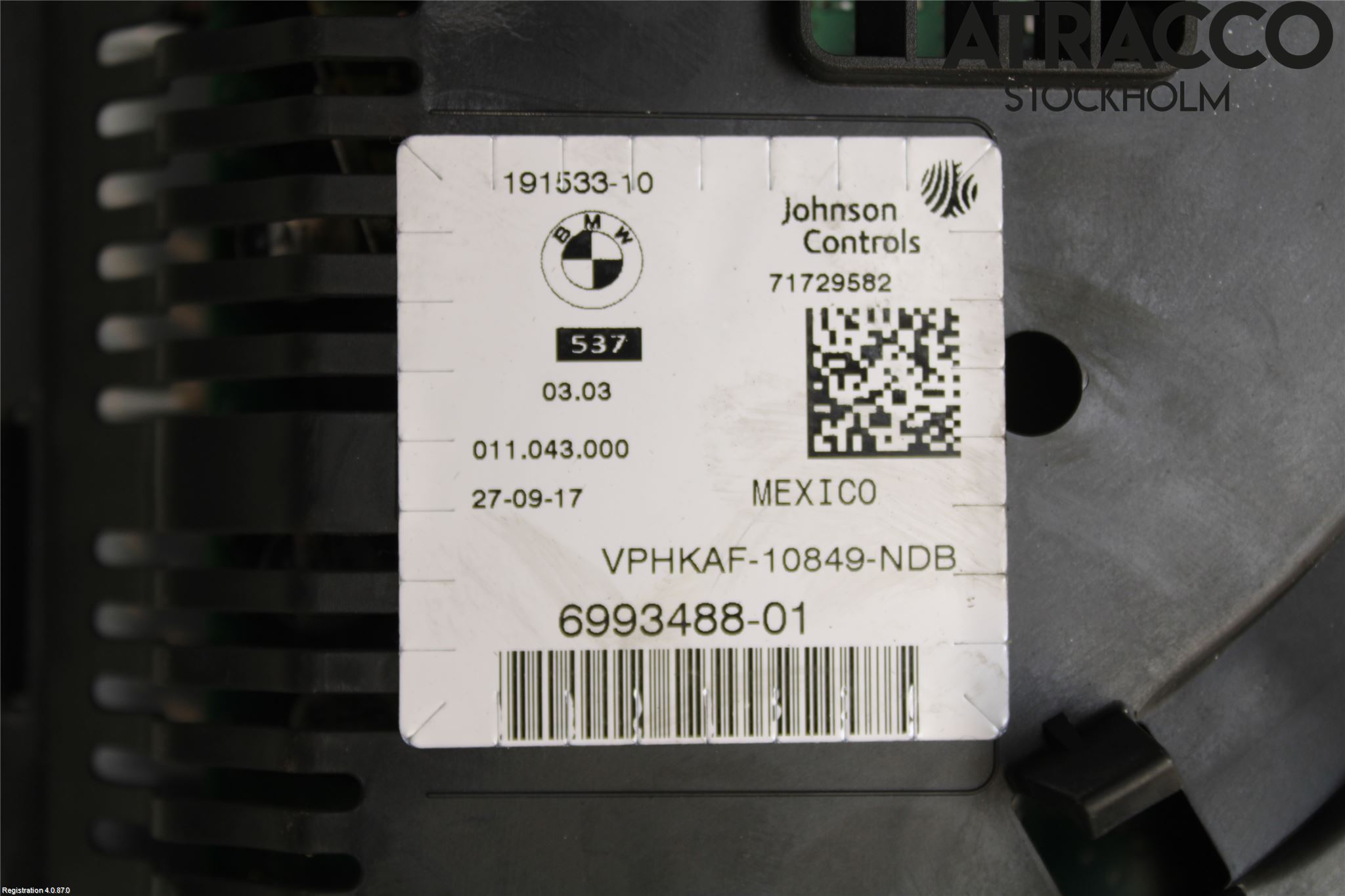 BMW X4 F26 14-18 Instrument Komb