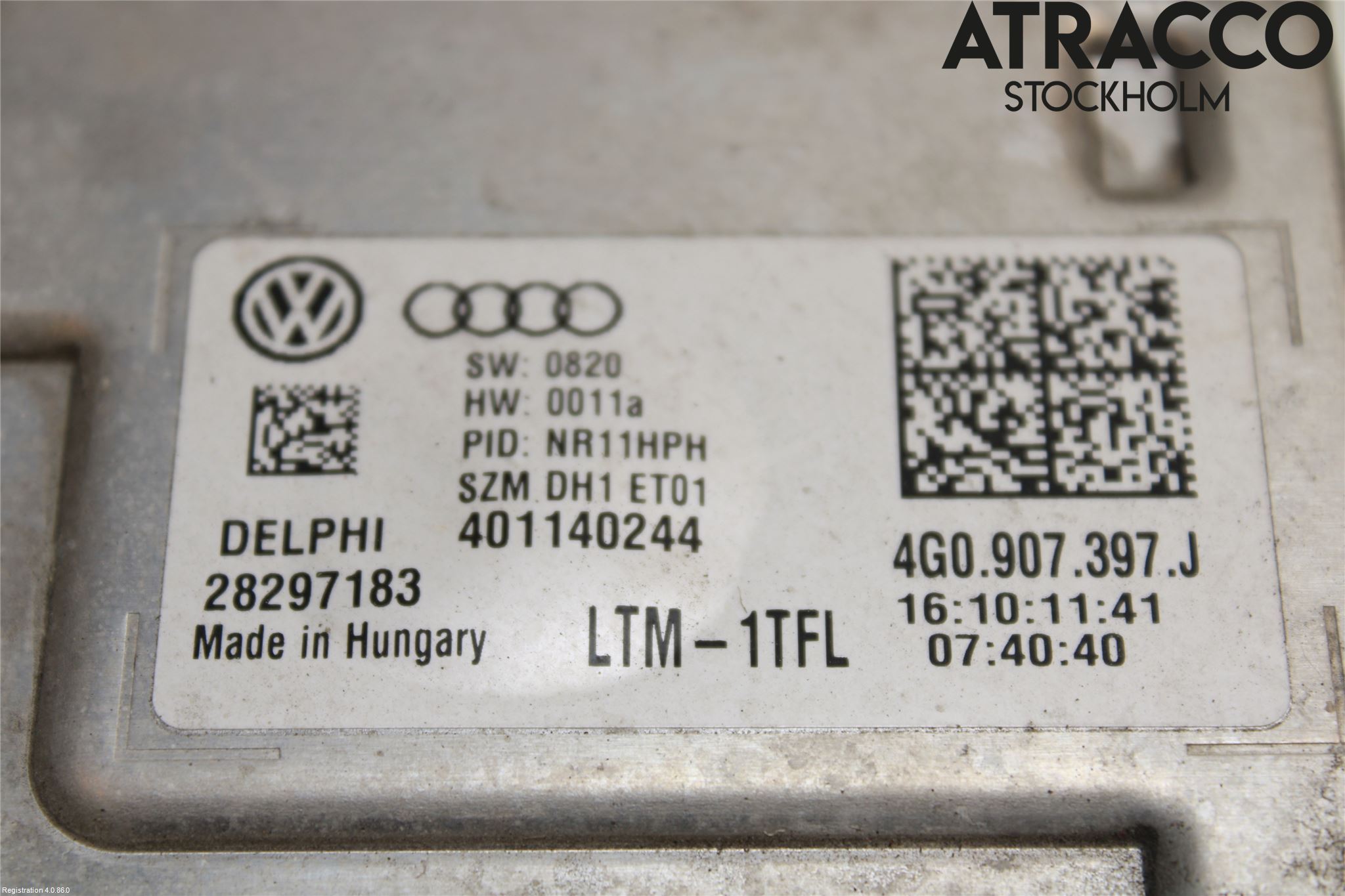 Audi A7/S7 4G 11-17 Styrenhet Strålkastare