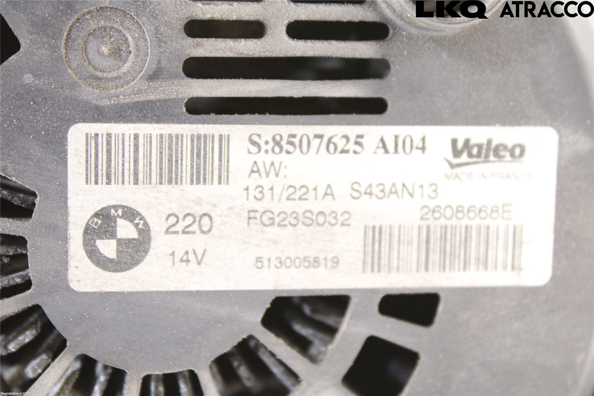BMW 5 F10/F11/F18 09-17 Generator