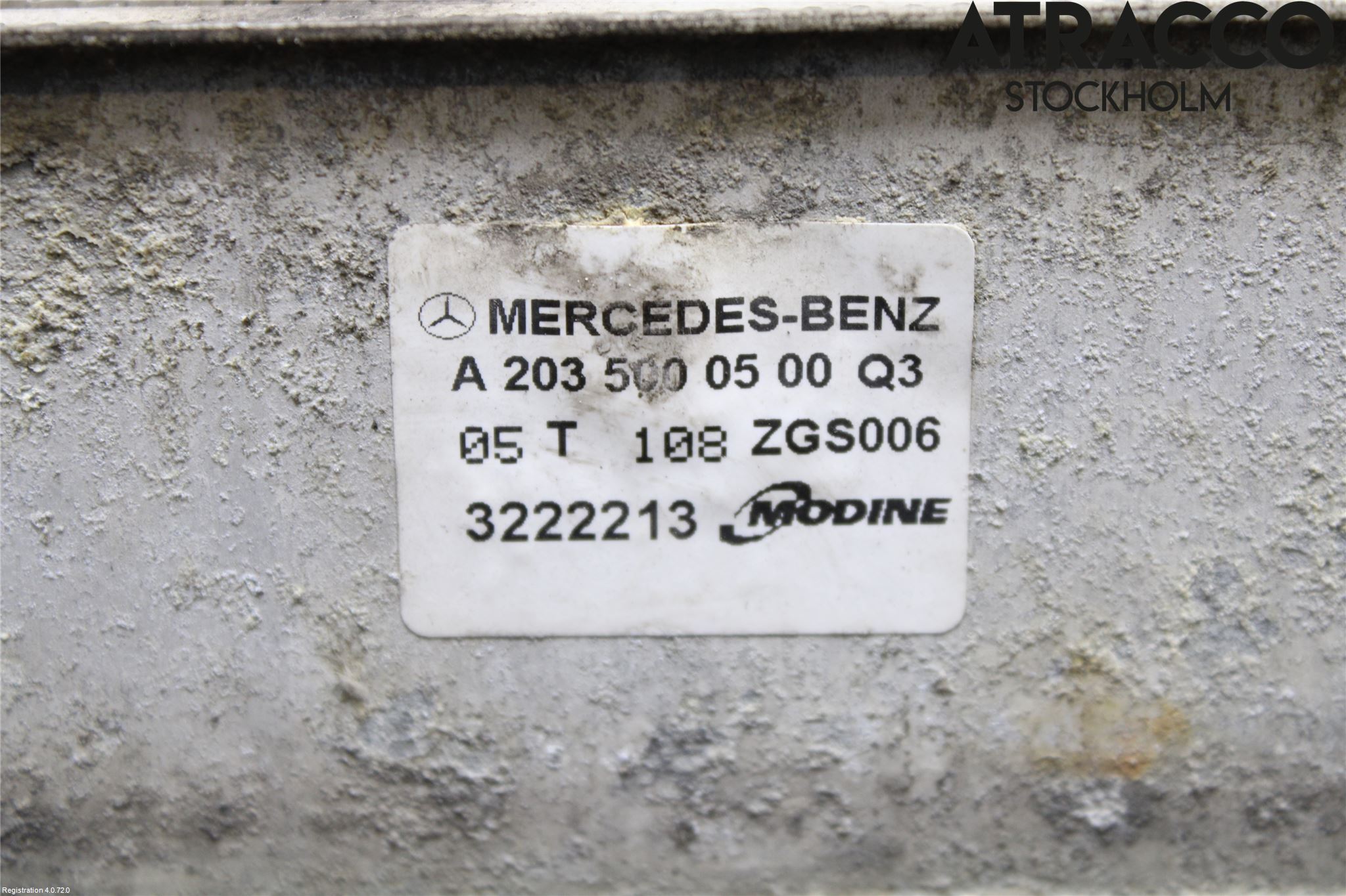 Mercedes-Benz MB C (203) 00-07 Laddluft-Intercooler Kyl