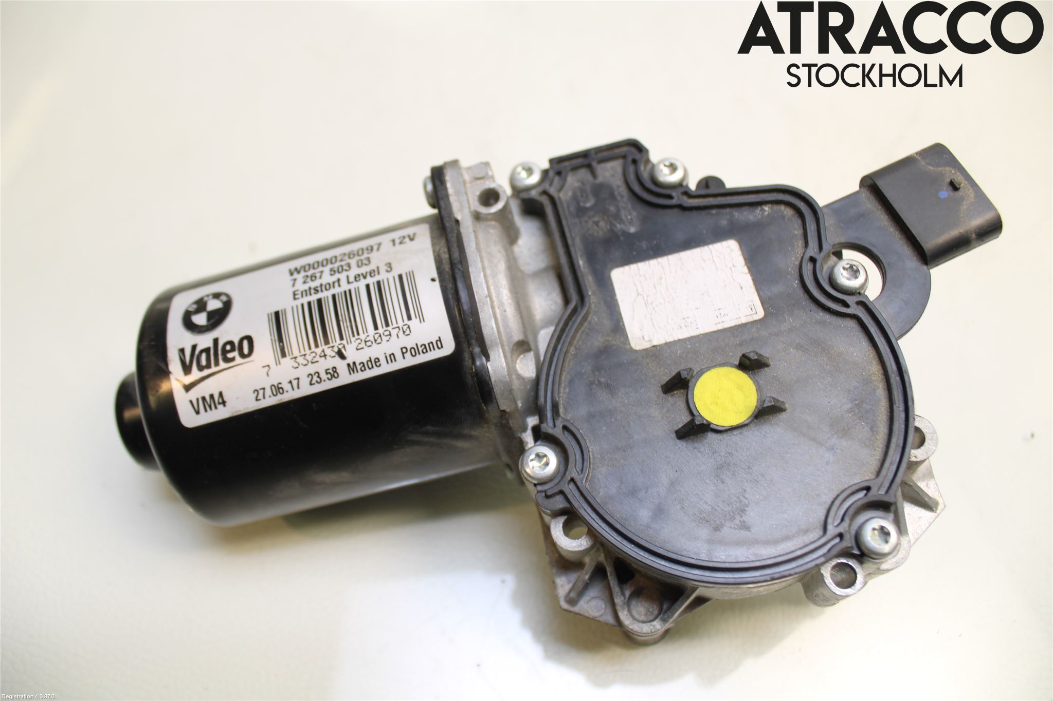 BMW 3 F30/F31/F80 12-19 Torkarmotor Vindruta