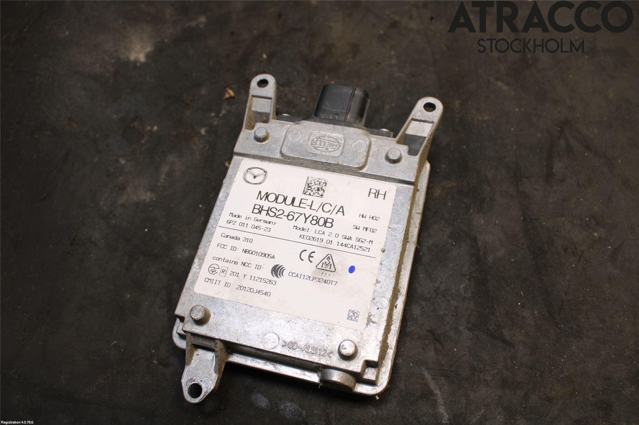 Mazda 3 III 14-19 Sensor Aktivt Kollisionsskydd