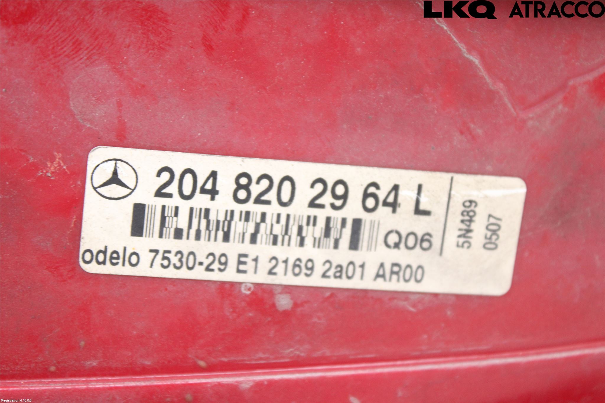 Mercedes-Benz MB C-KLASS (W204) 07-15 Bakljus Vänster