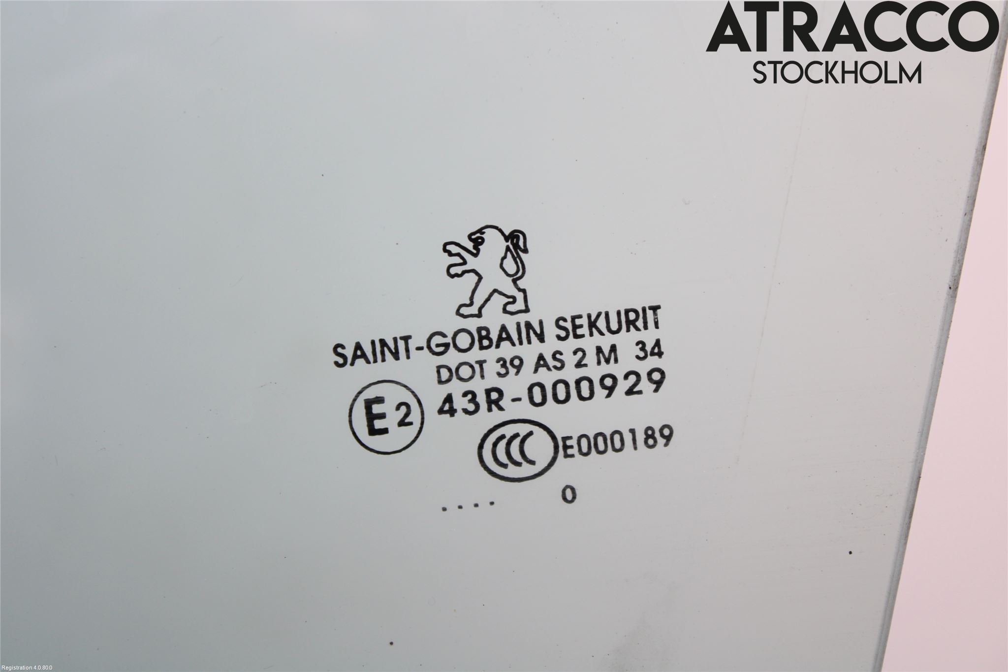 Peugeot 5008 10-16 Dörruta Fram Vänster