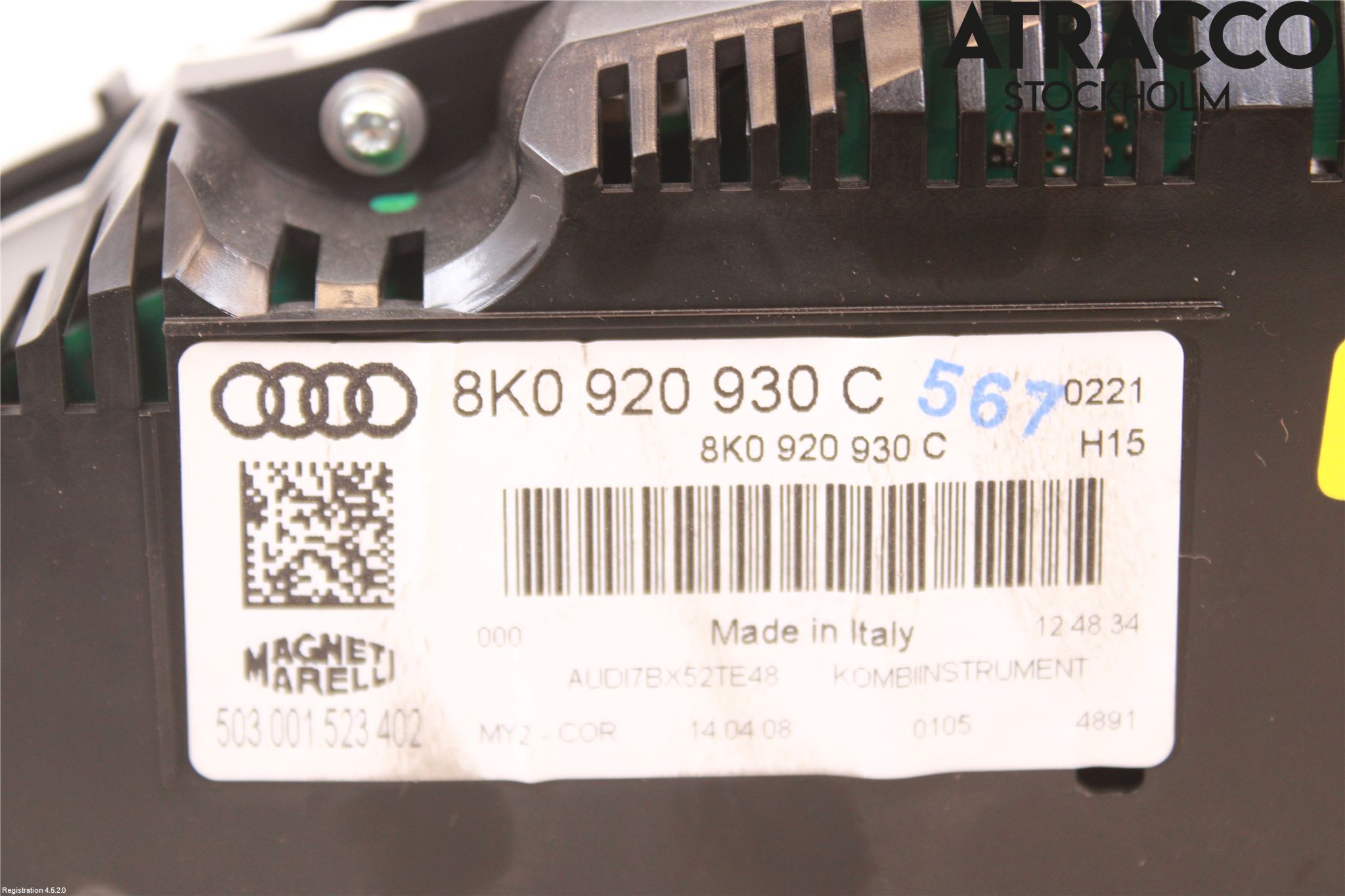 Audi A4/S4 08-11 Instrument Komb