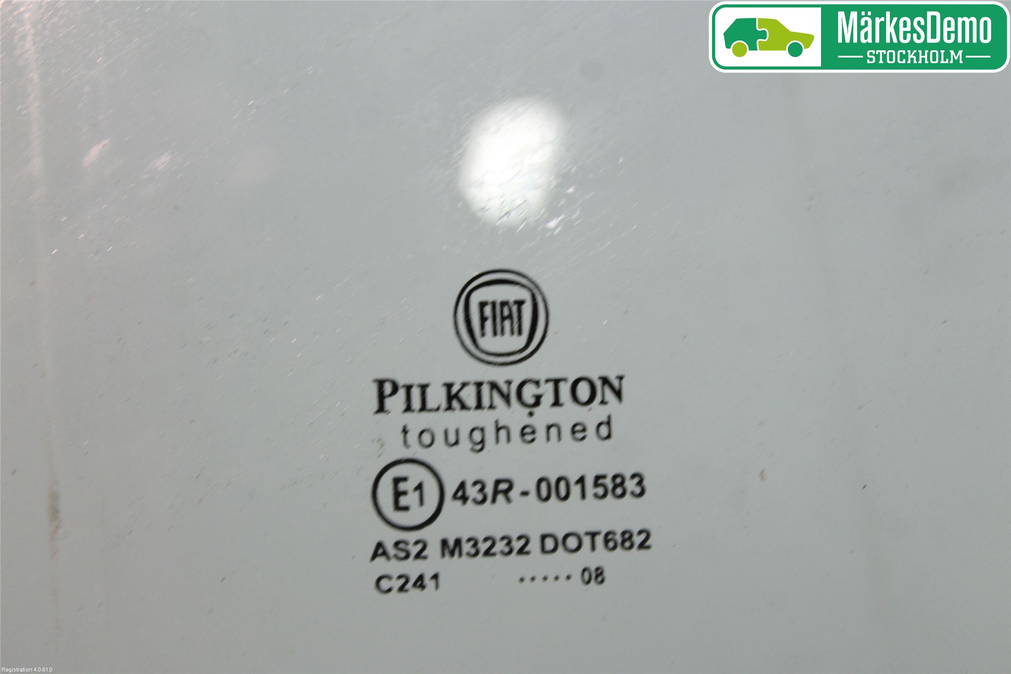 Fiat 500 07- Dörruta Fram Höger