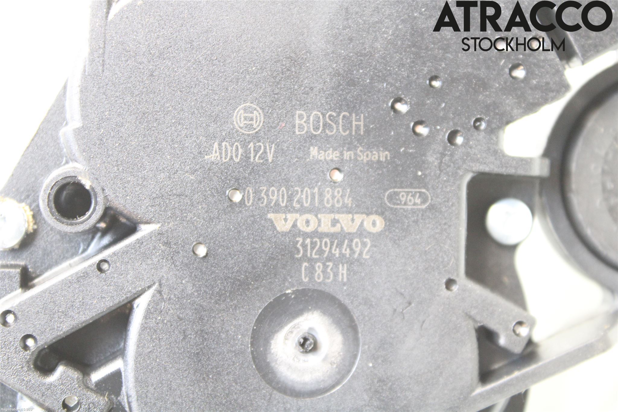 Volvo V60 14-18 Torkarmotor Baklucka