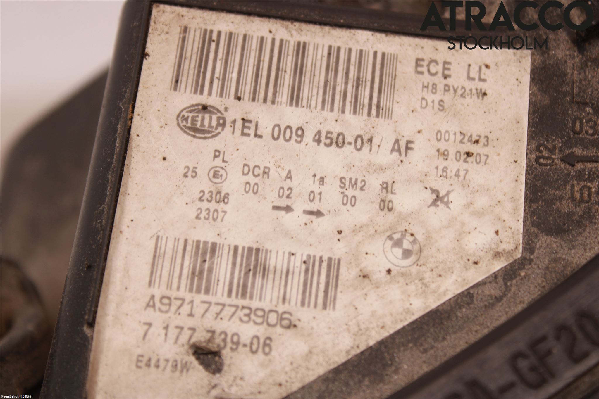 BMW 5 E60/61 Sed/Tou 02-10 Strålkastare Vänster