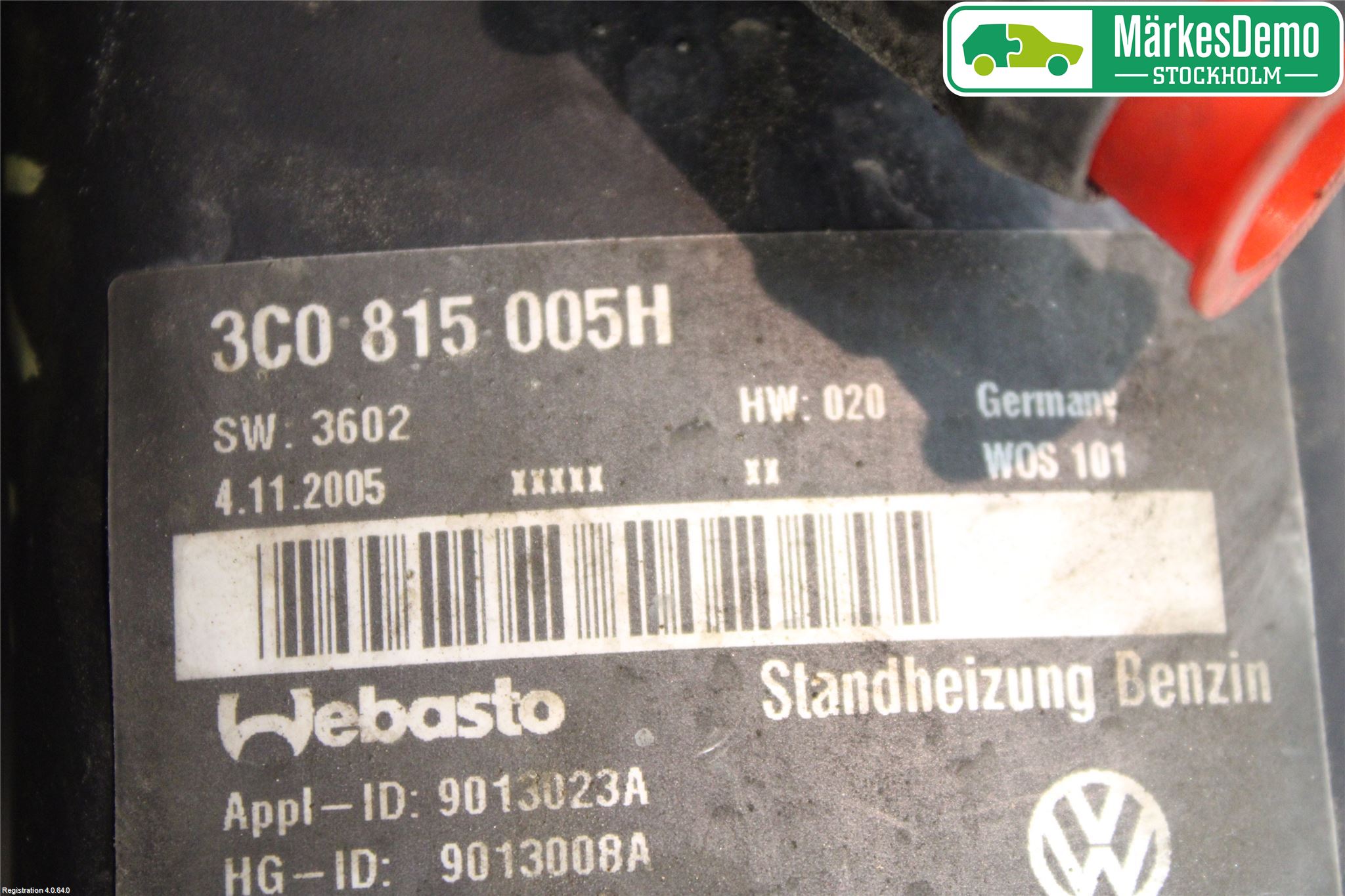 Volkswagen VW PASSAT 05-11 Bensinvärmare