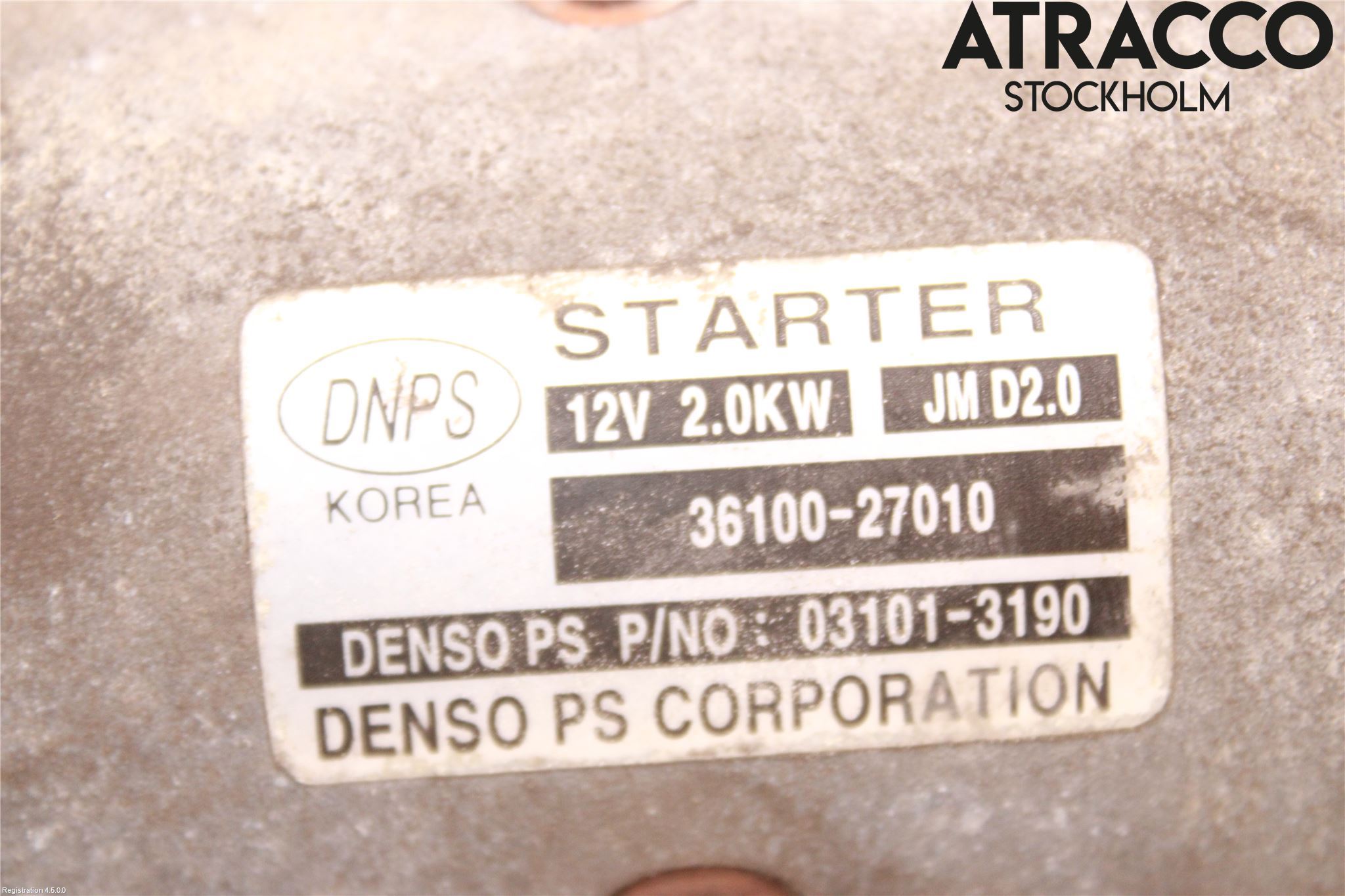 Kia SPORTAGE (JE) 05-10 Startmotor Diesel