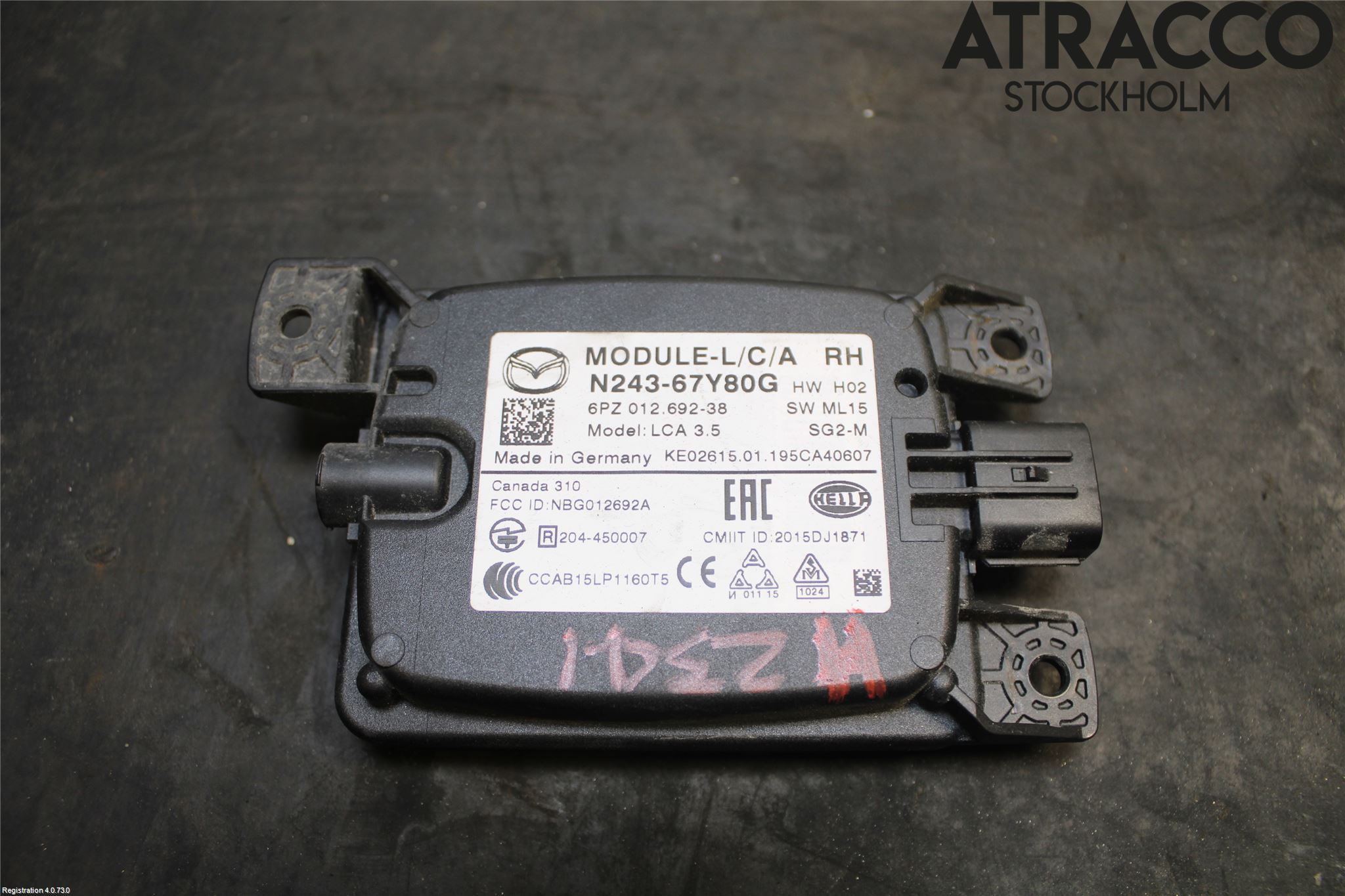 Mazda MX-5 IV (ND/ND2/ND3) MIATA 15- Sensor Aktivt Kollisionsskydd