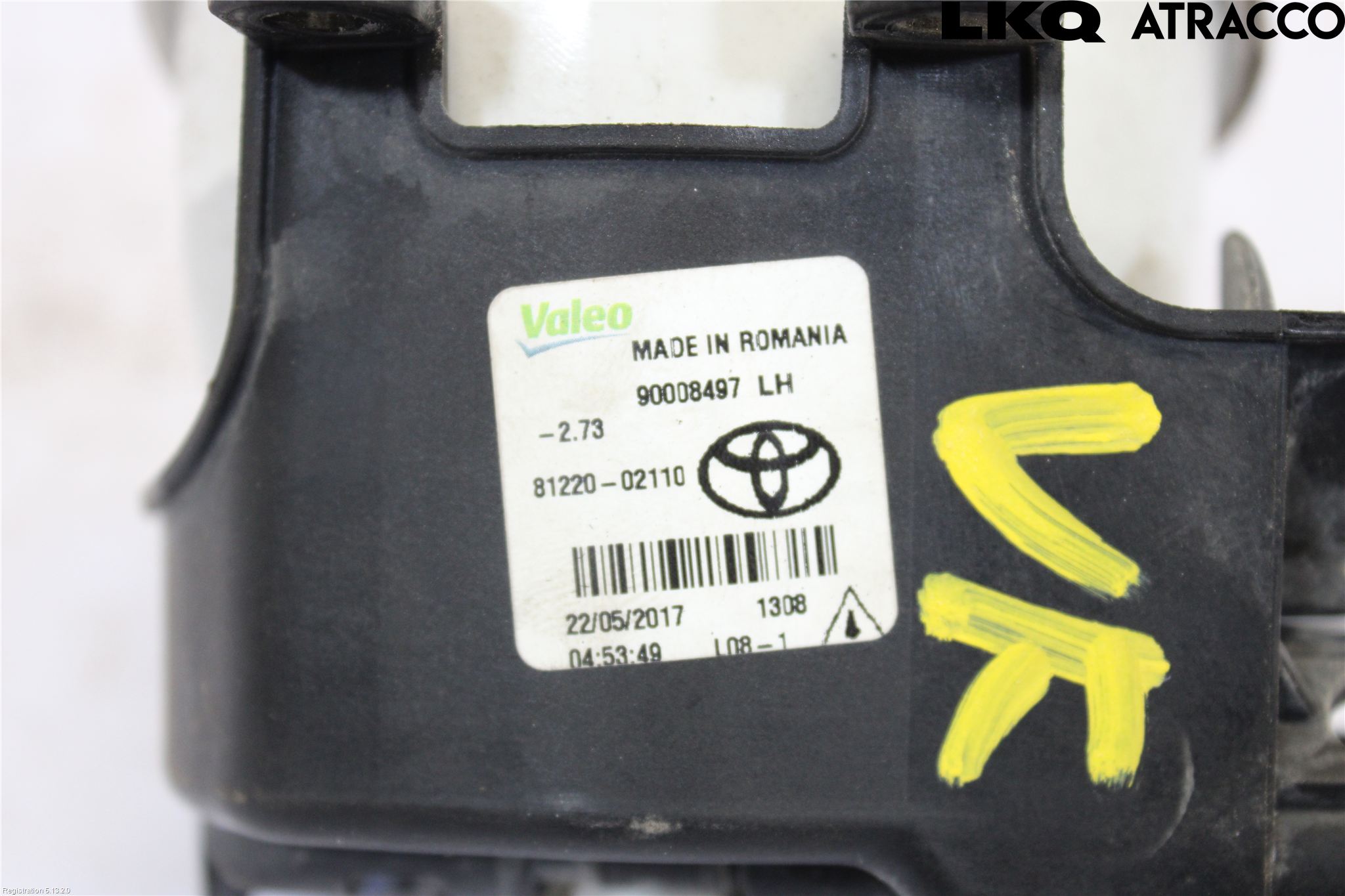 Toyota AURIS 13-19 Dimljus-Varselljus Fram