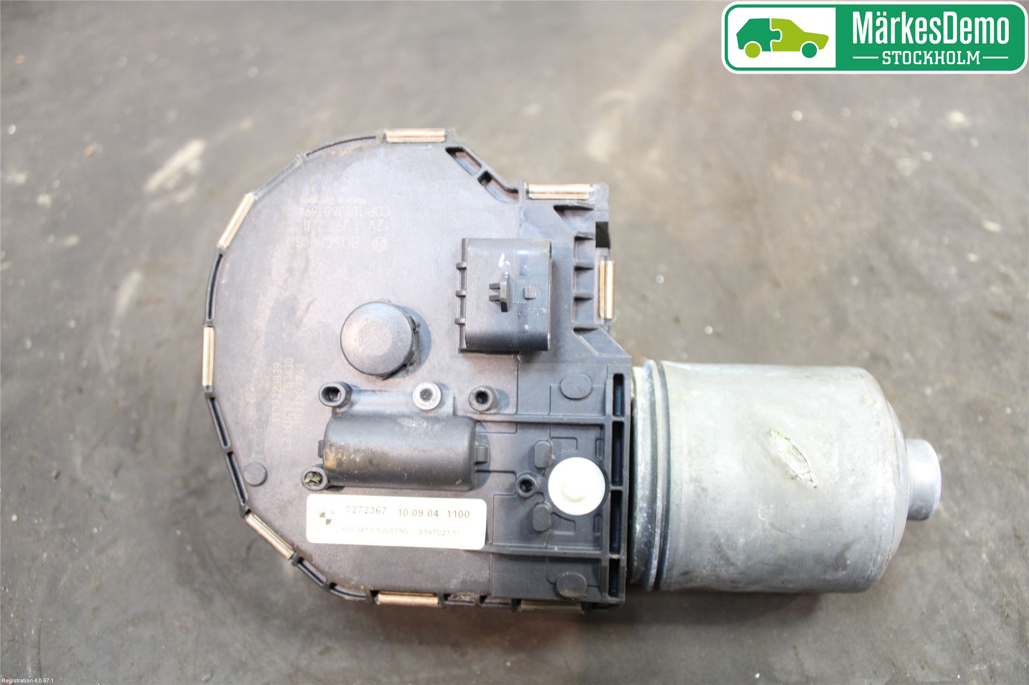 BMW 5 F10/F11/F18 09-17 Torkarmotor Vindruta