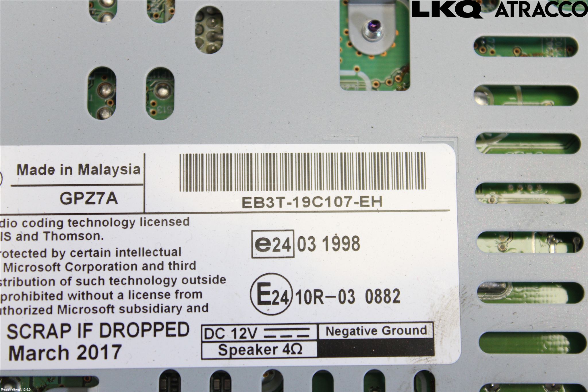 Ford RANGER EU 12-23 Cd Radio - Multimediapanel