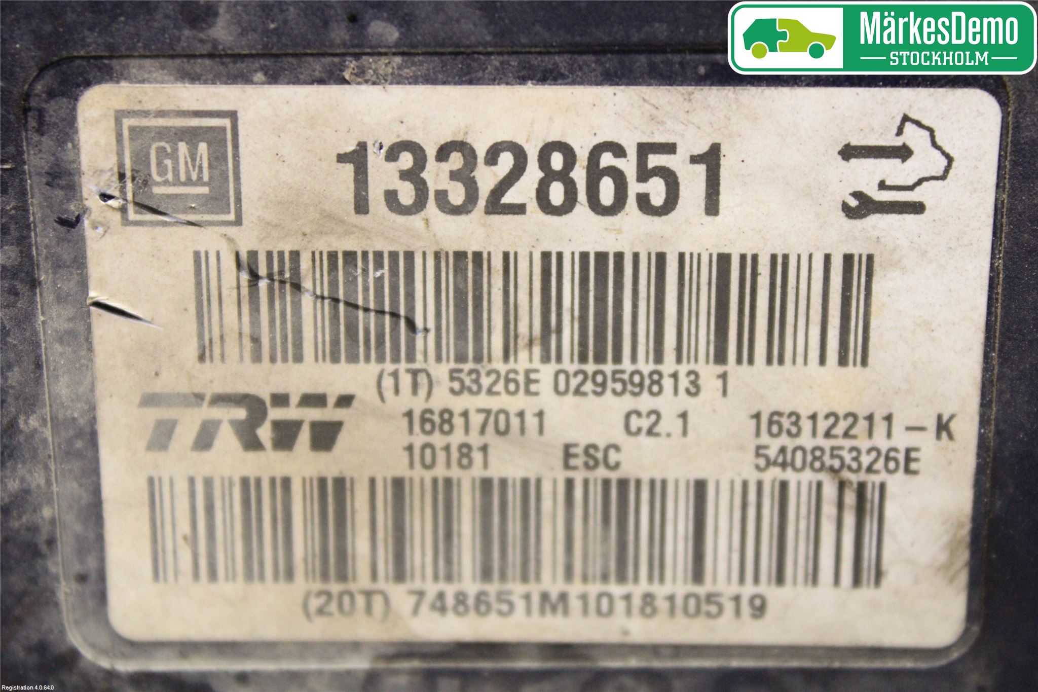 Opel INSIGNIA 09-16 Abs Hydraulaggregat