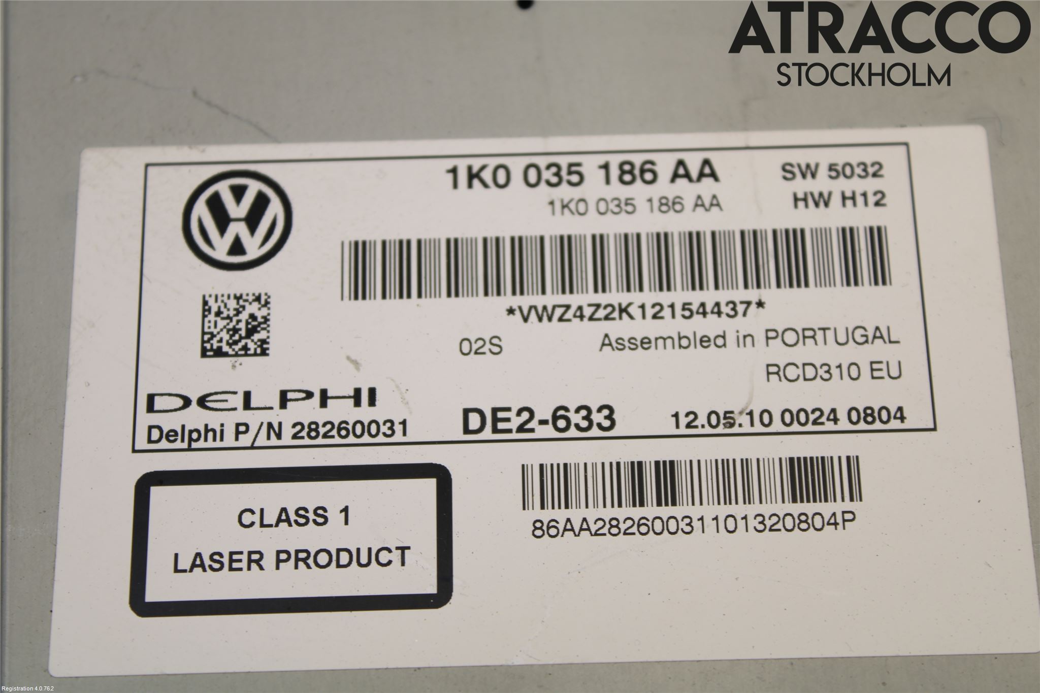 Volkswagen VW GOLF VI 09-13 Cd Radio - Multimediapanel
