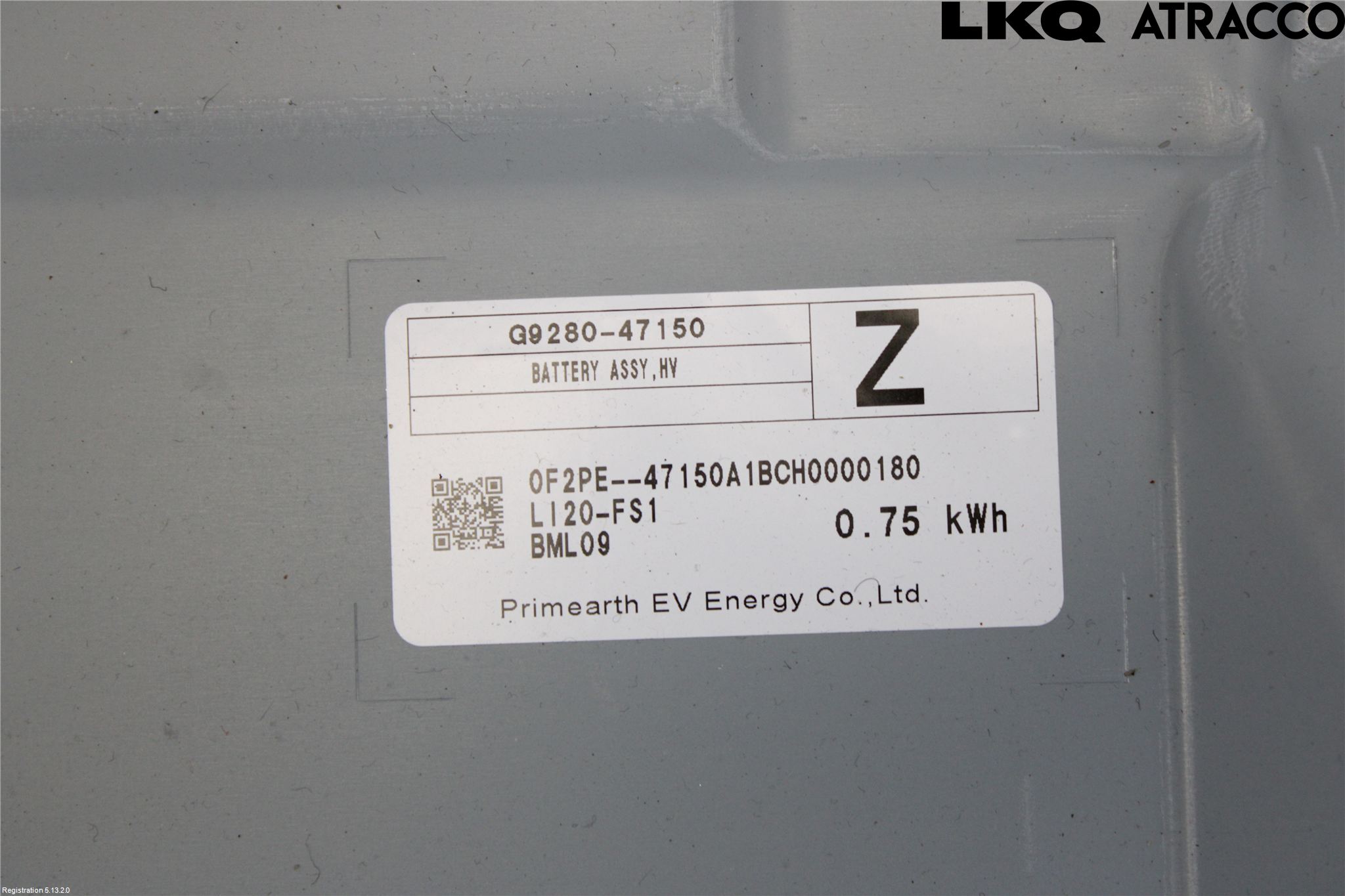 Toyota COROLLA 19- Batteri Högspänning