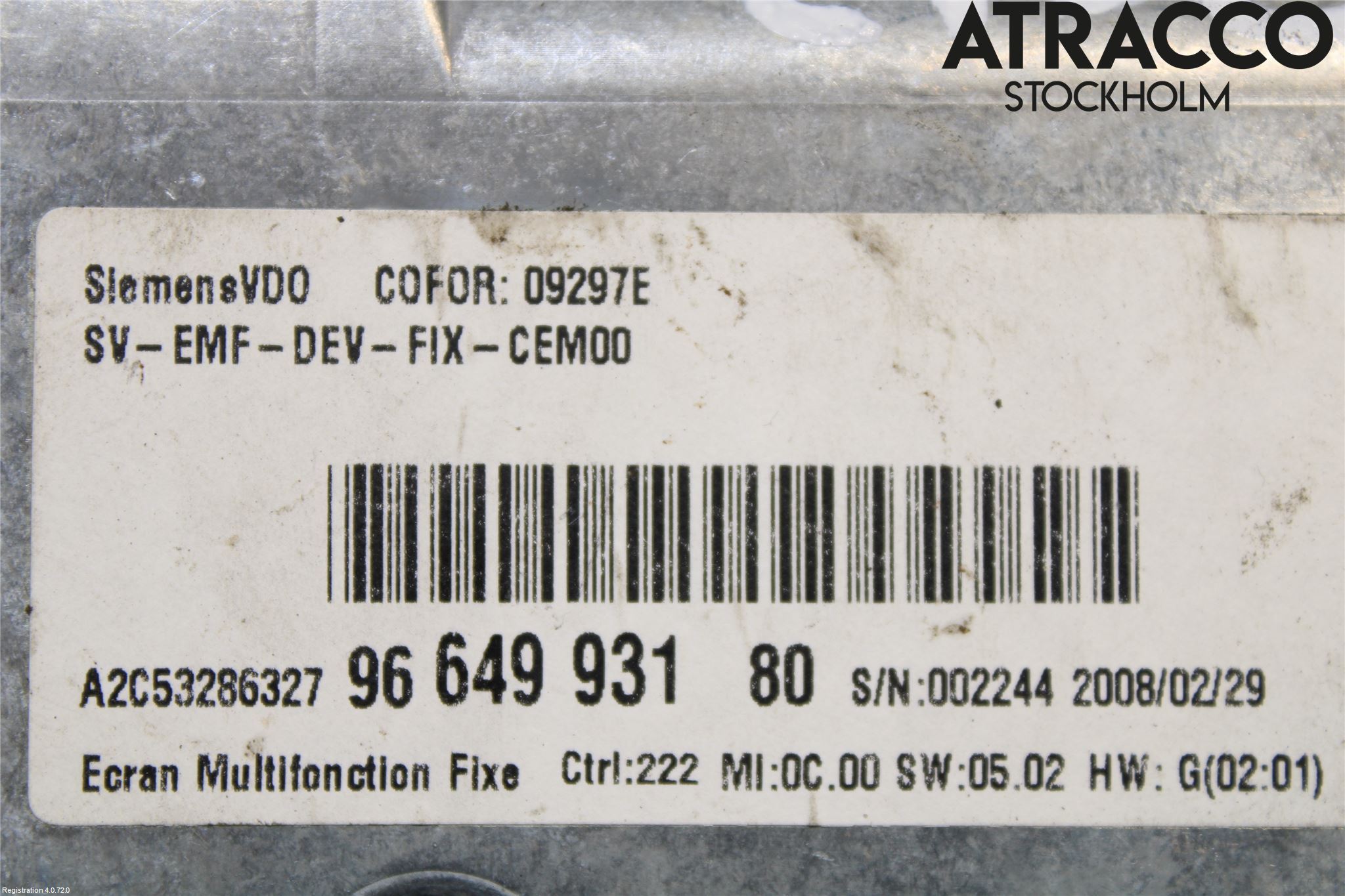 Citroen C4 I   05-10 Cd Radio - Multimediapanel