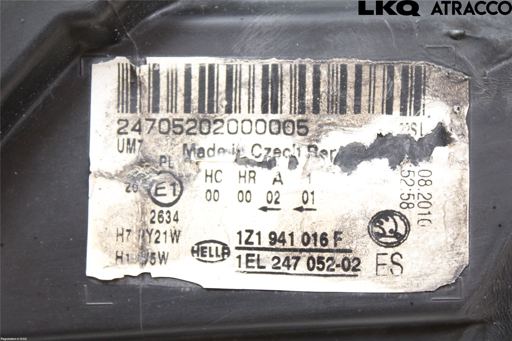 Skoda OCTAVIA (1Z) 05-13 Strålkastare Höger