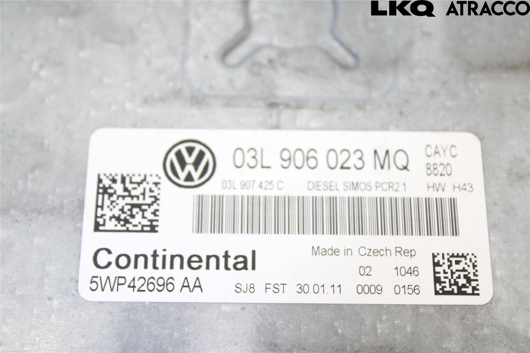 Volkswagen VW GOLF VI 09-13 Styrenhet Inspump Diesel