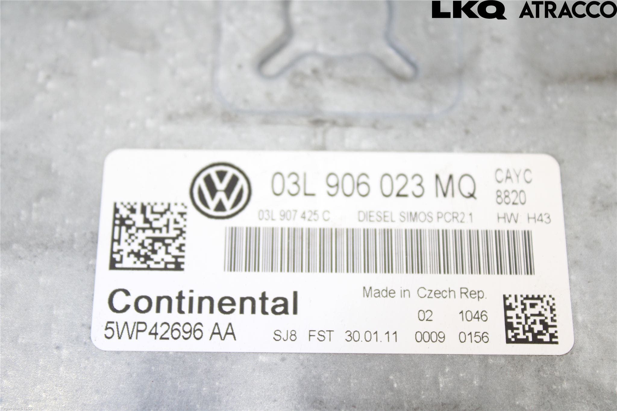 Volkswagen VW GOLF VI 09-13 Styrenhet Inspump Diesel