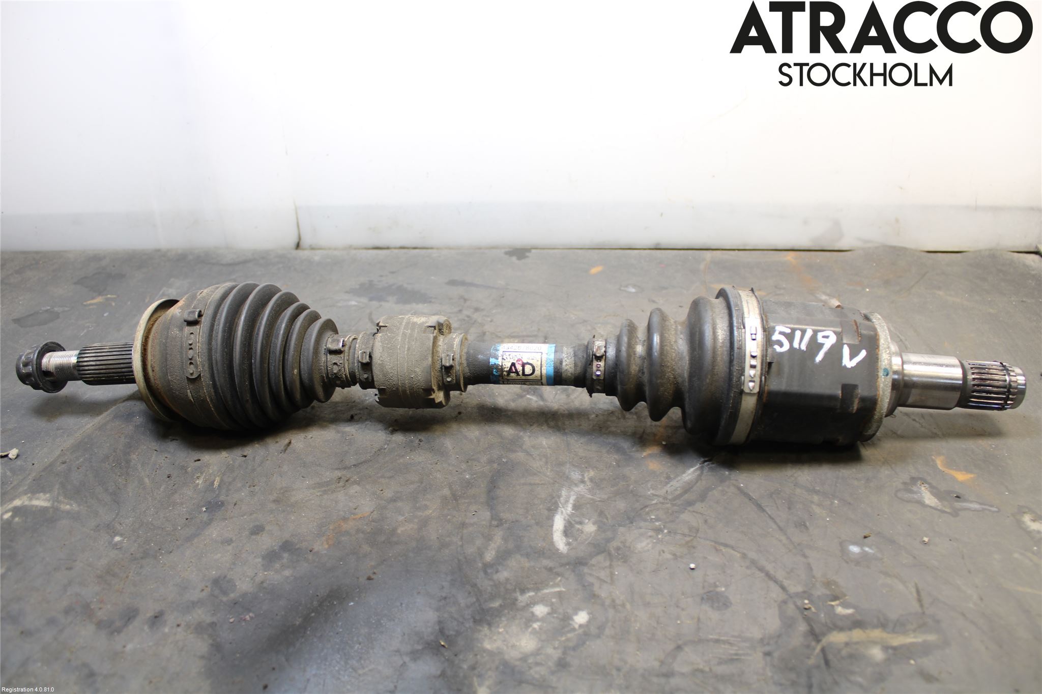 Lexus NX 300h 15-21 Drivaxel Fram Vänster