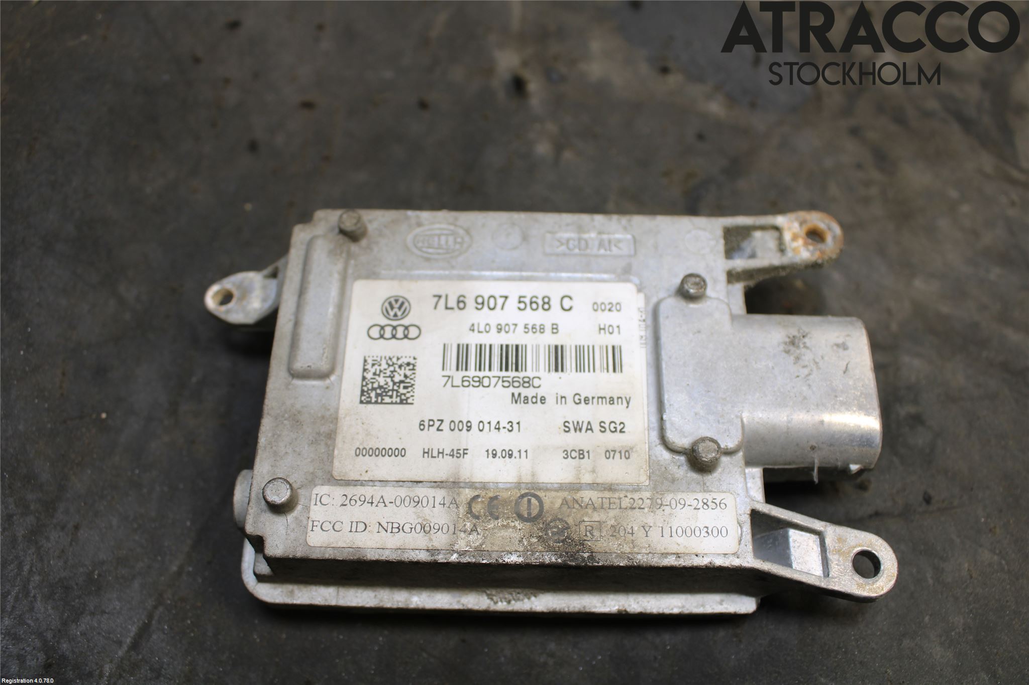 Volkswagen VW PHAETON Sensor Aktivt Kollisionsskydd