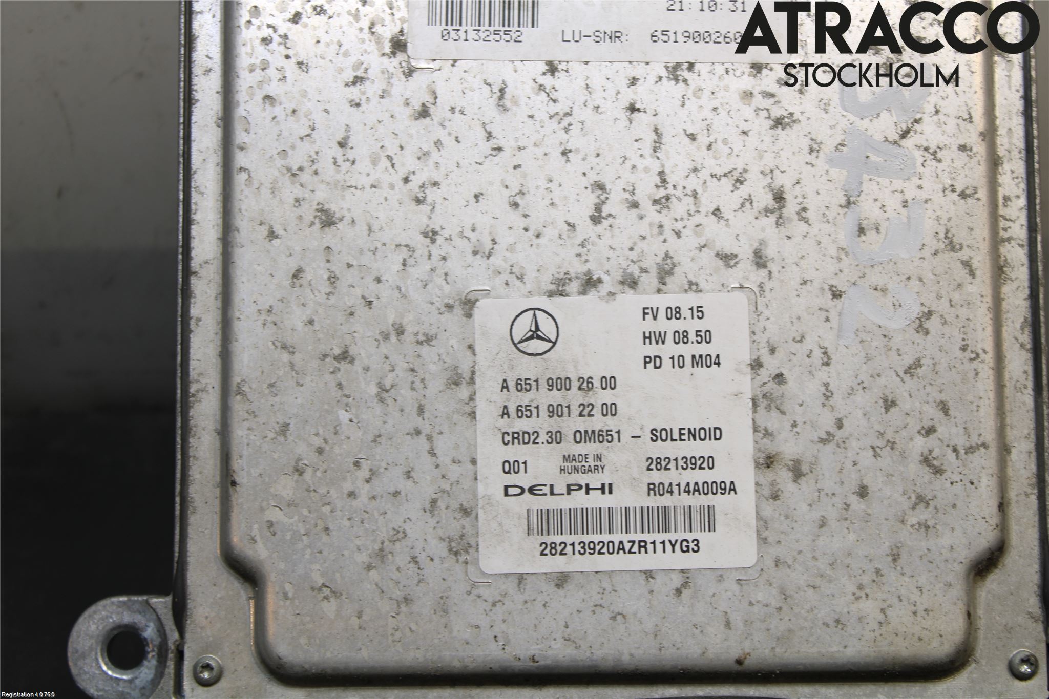 Mercedes-Benz MB SPRINTER (W906) 06-18 Styrenhet Insprut Bensin