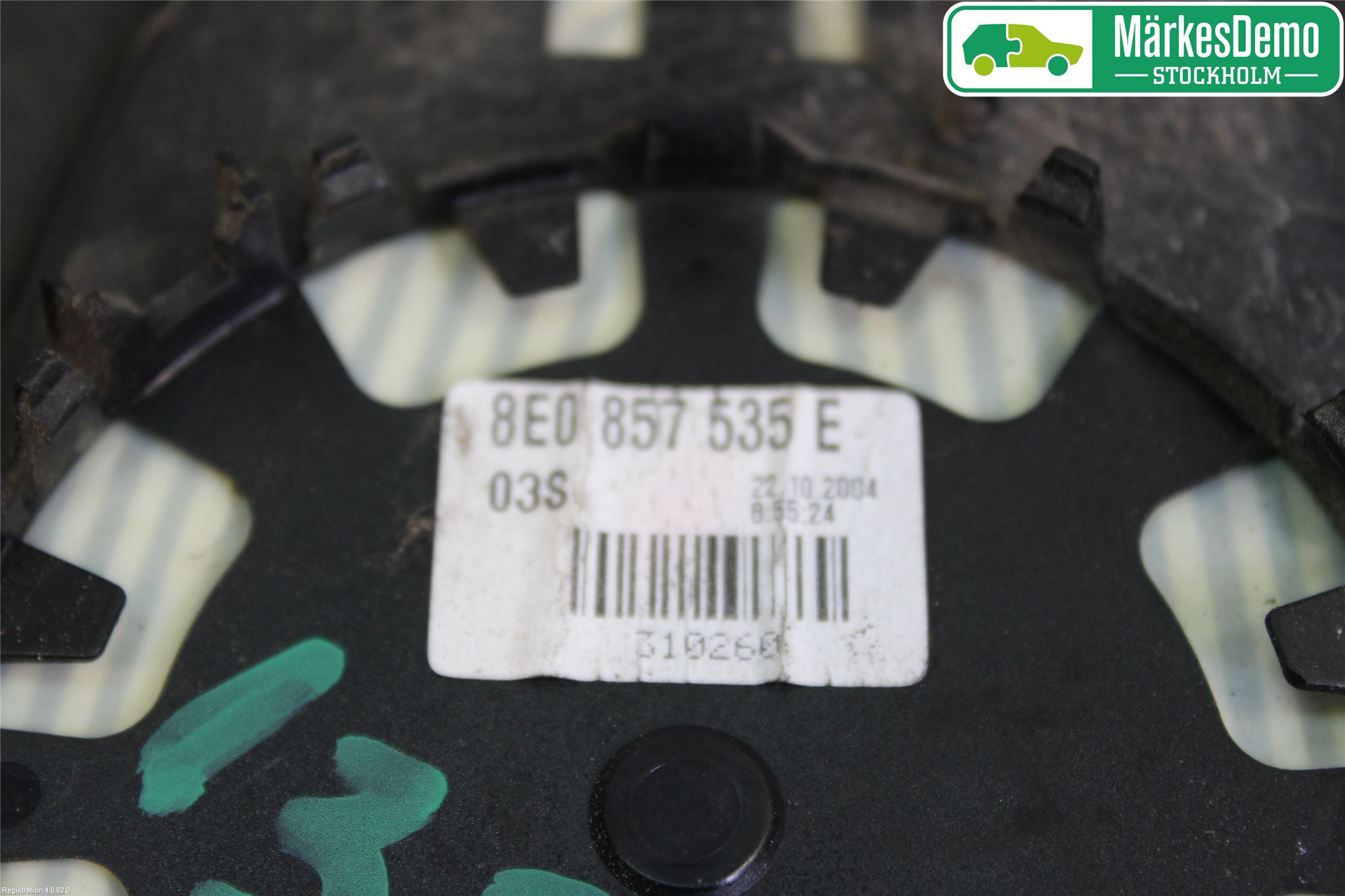 Audi A4/S4 05-07 Spegelglas Vä