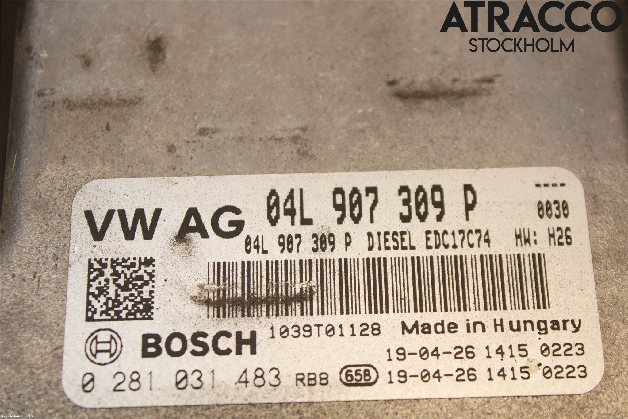 Volkswagen VW PASSAT 15-19 Styrenhet Inspump Diesel