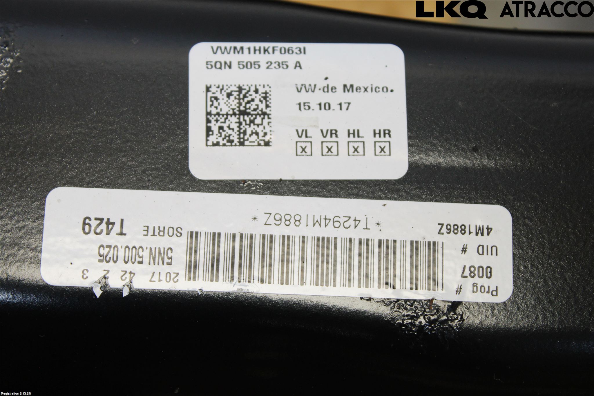 Volkswagen VW TIGUAN 16-24 Bakaxelbalk