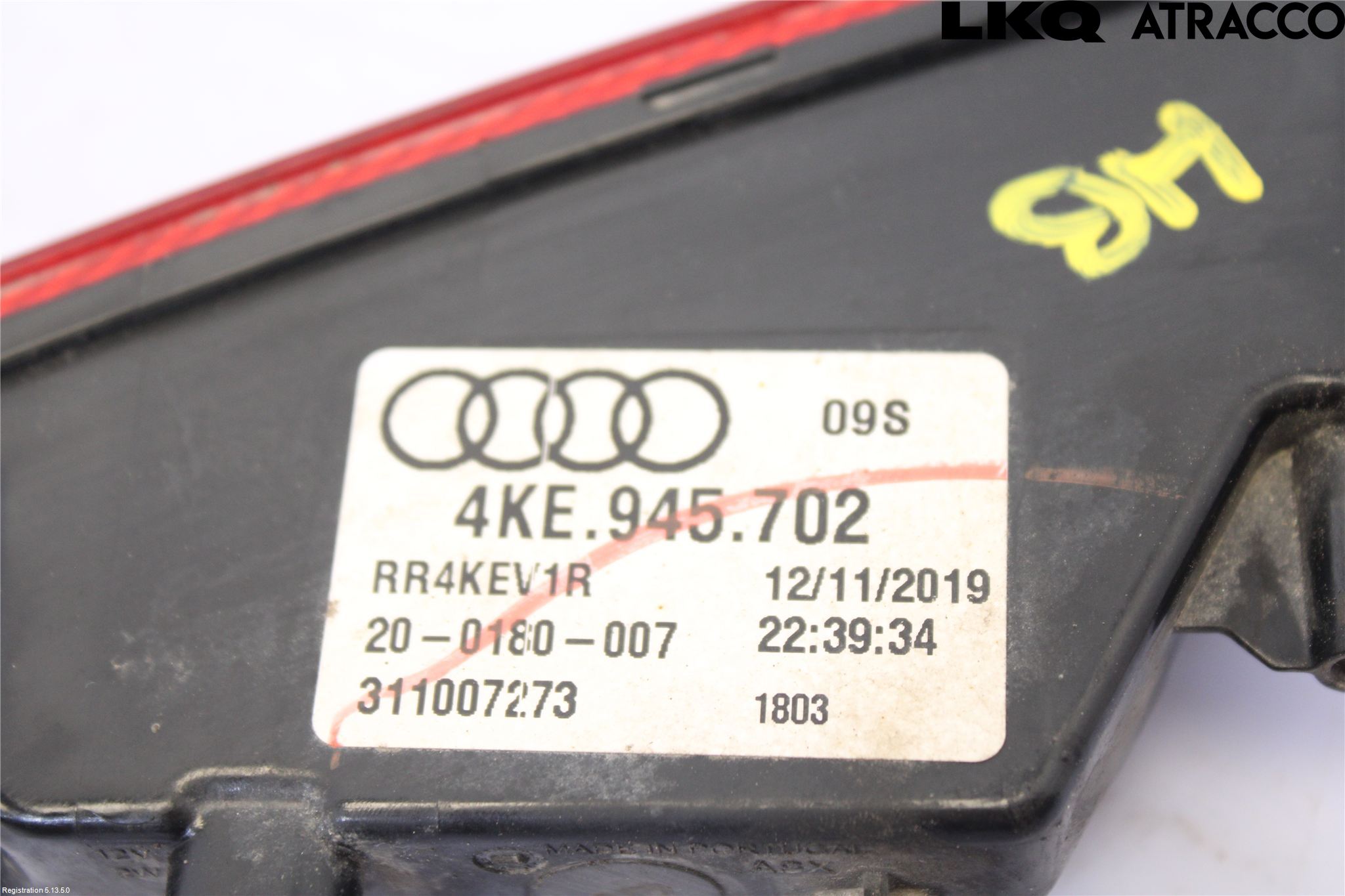 Audi E-TRON, S GE 19- Dimljus/Reflex Bak
