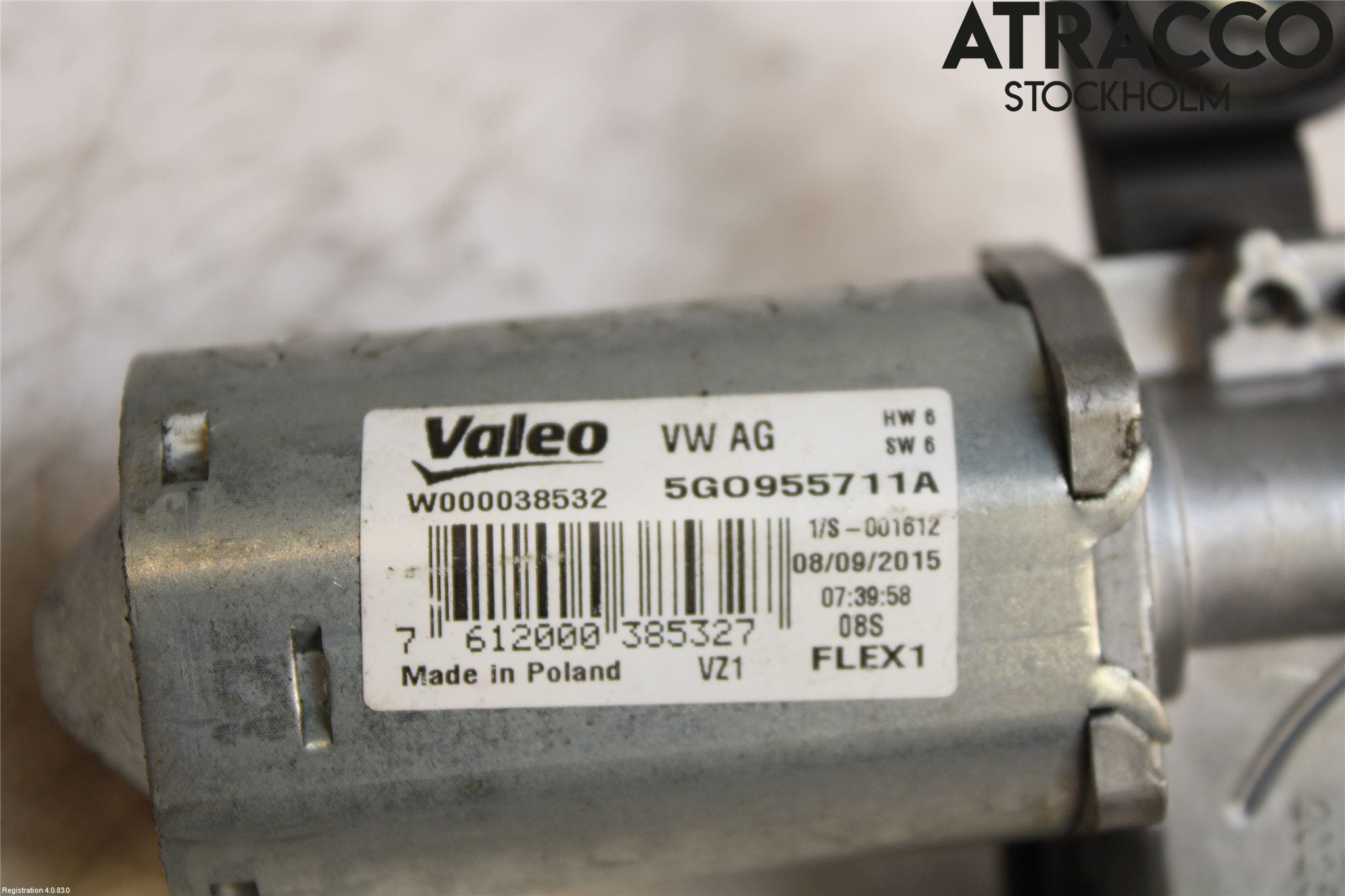 Volkswagen VW GOLF / E-GOLF VII 13-20 Torkarmotor Baklucka