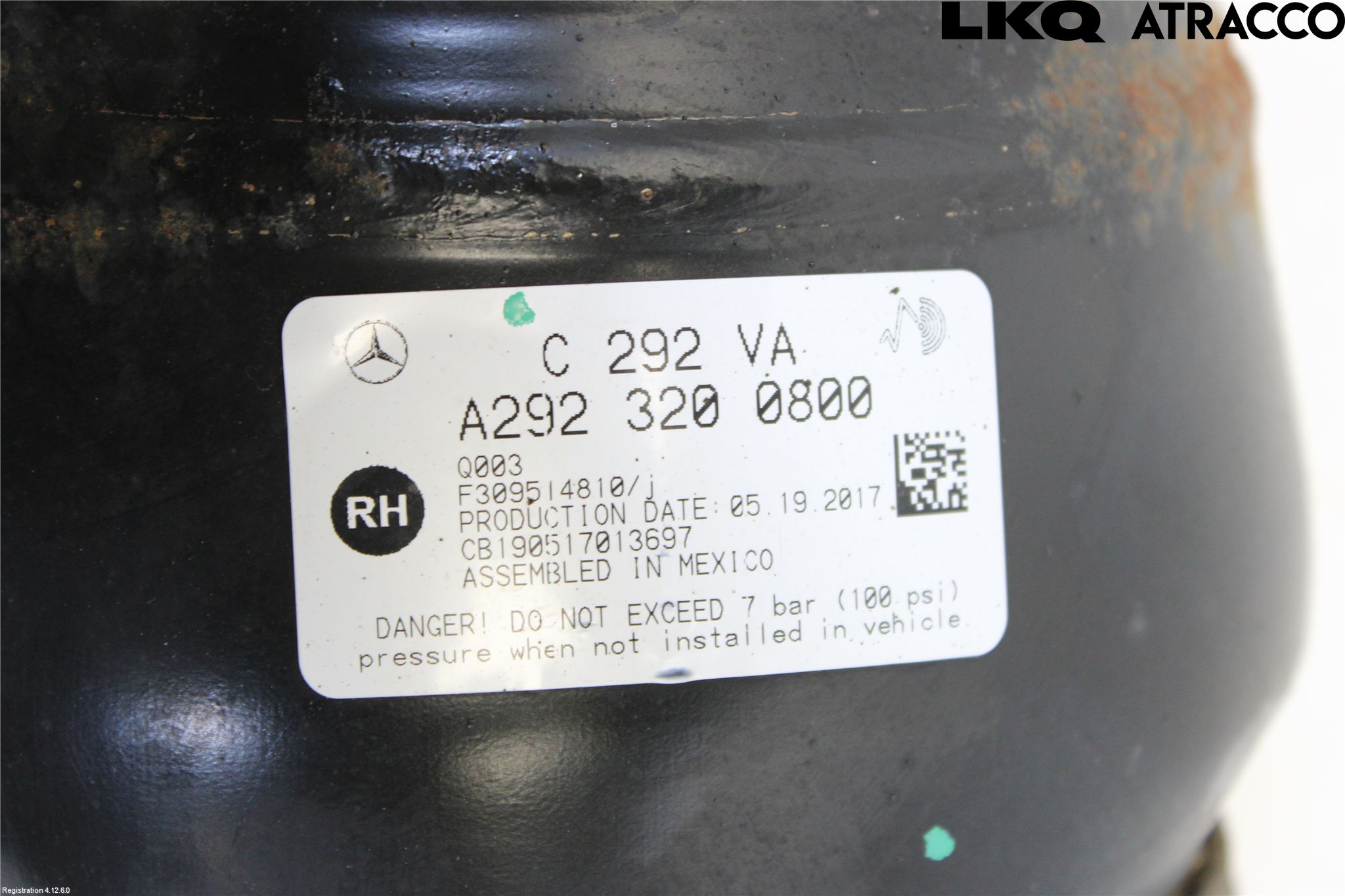 Mercedes-Benz MB GLE COUPÉ (C292) 15-19 Nivå-Luftfjädring Bälg