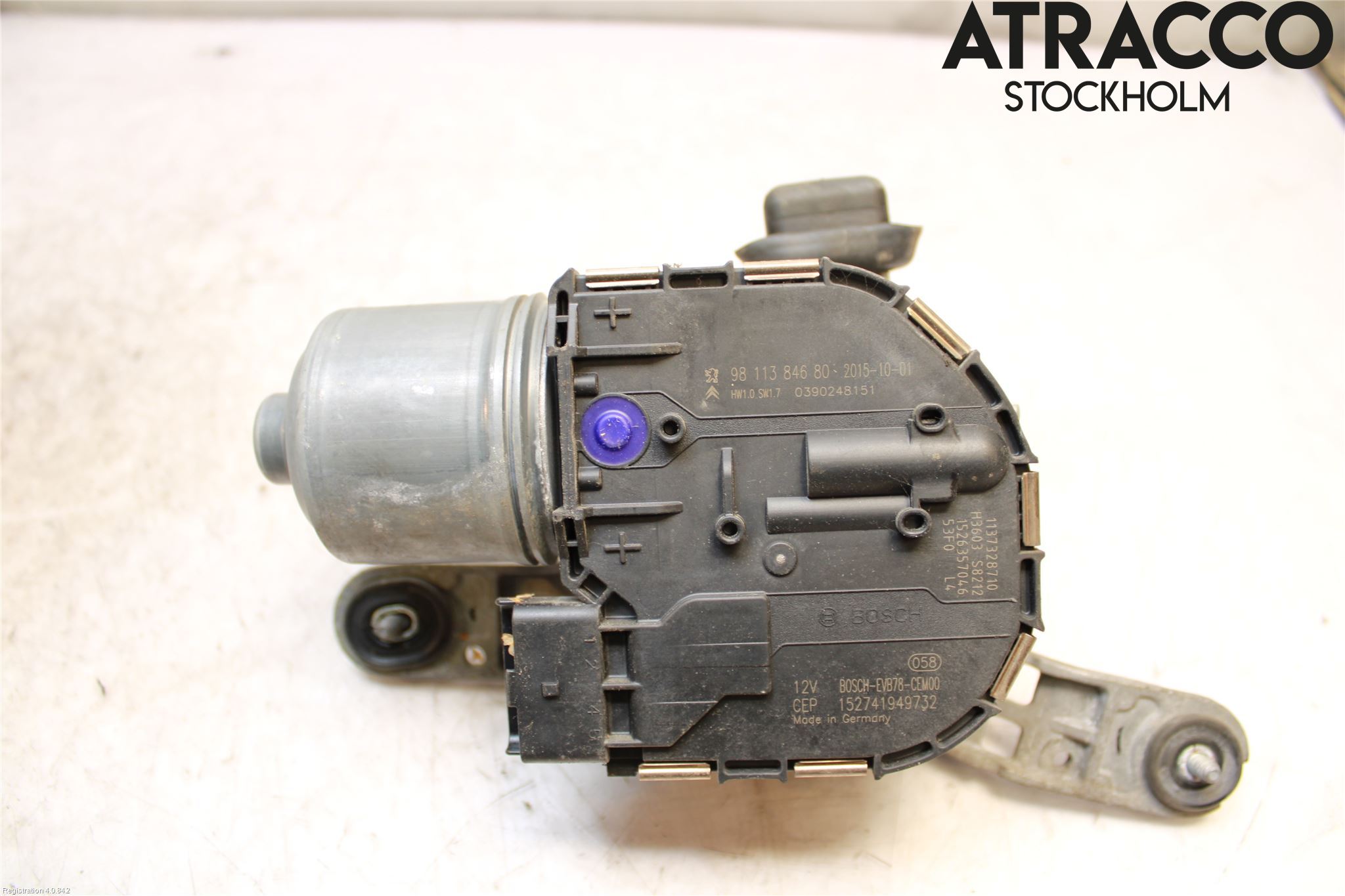 Citroen C4 GRAND PICASSO 14-18 Torkarmotor Vindruta