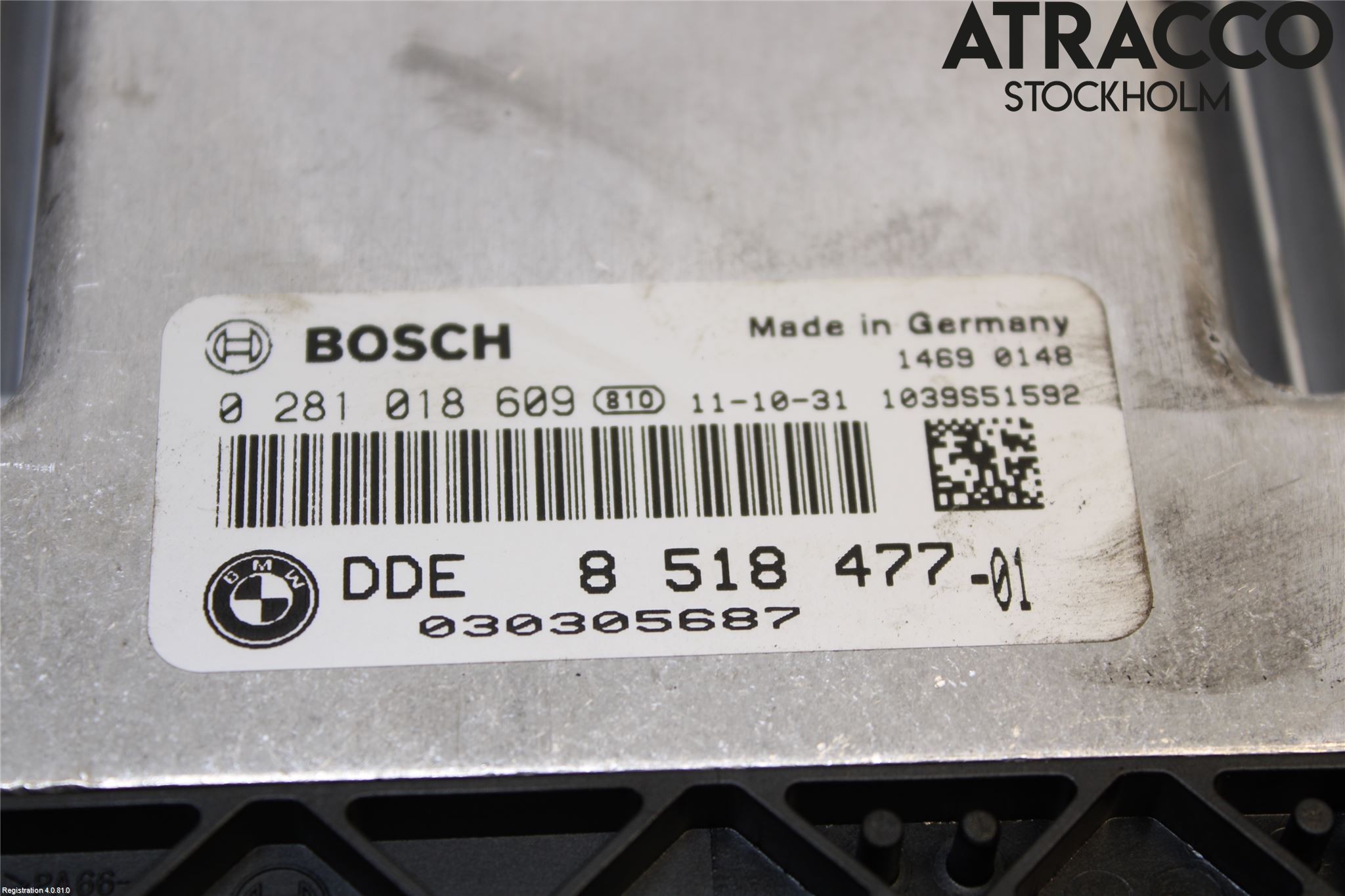 BMW 5 F10/F11/F18 09-17 Styrenhet Insprut Bensin