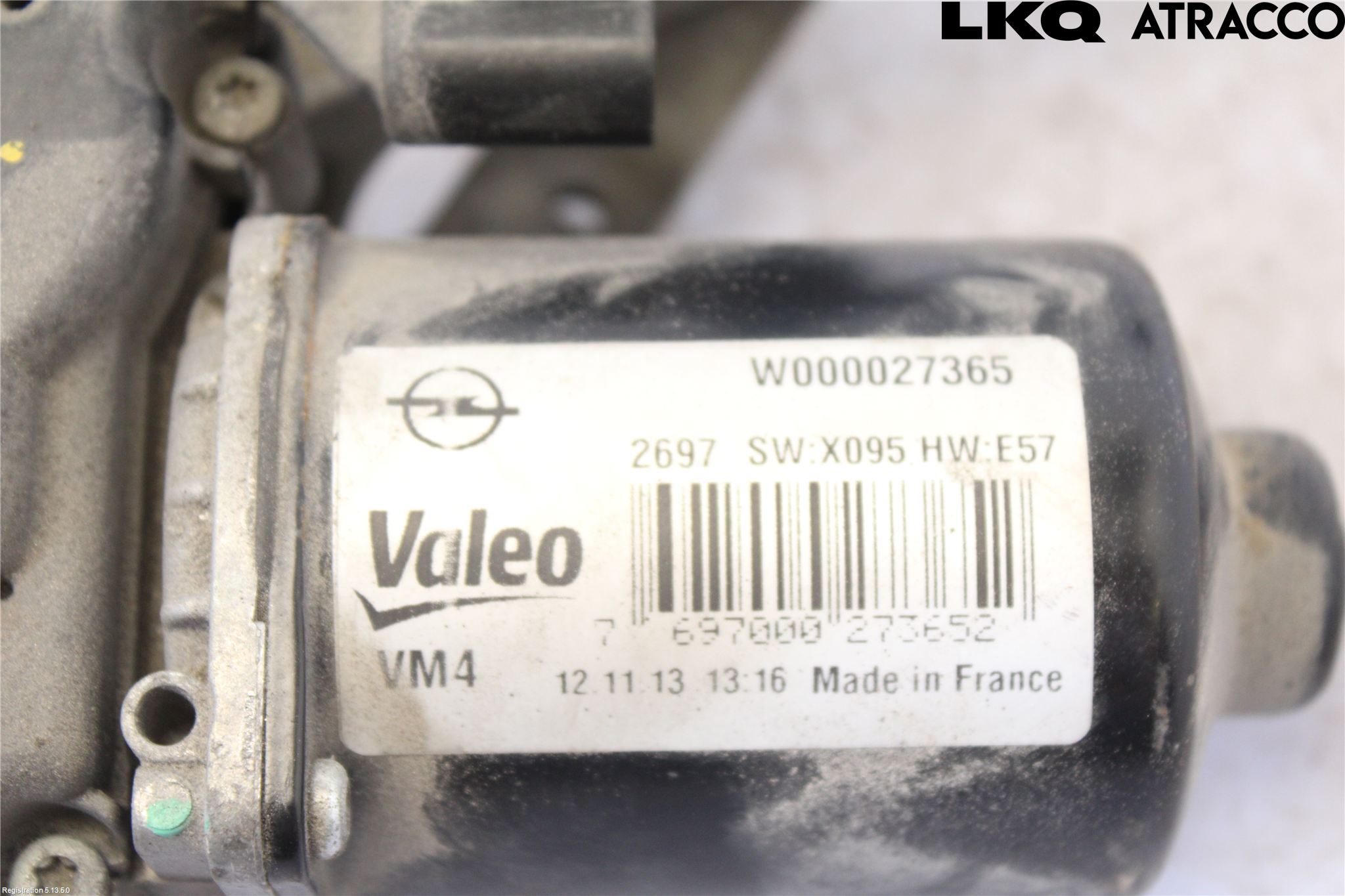 Opel ZAFIRA C 12-19 Torkarmotor Vindruta