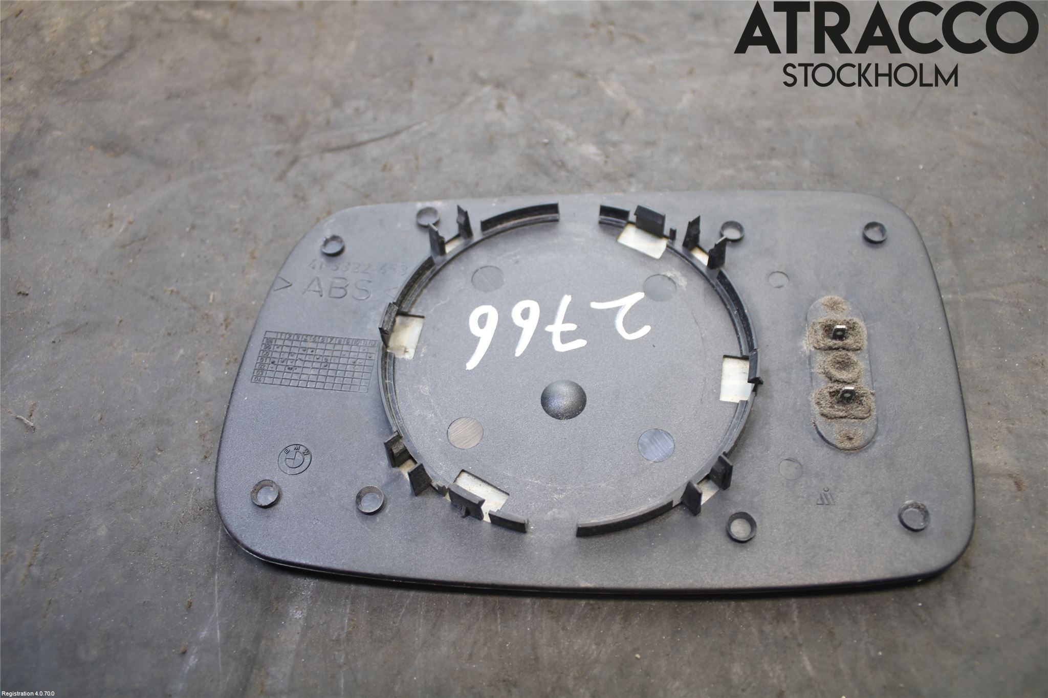 BMW 3 E36      91-00 Spegelglas Hö