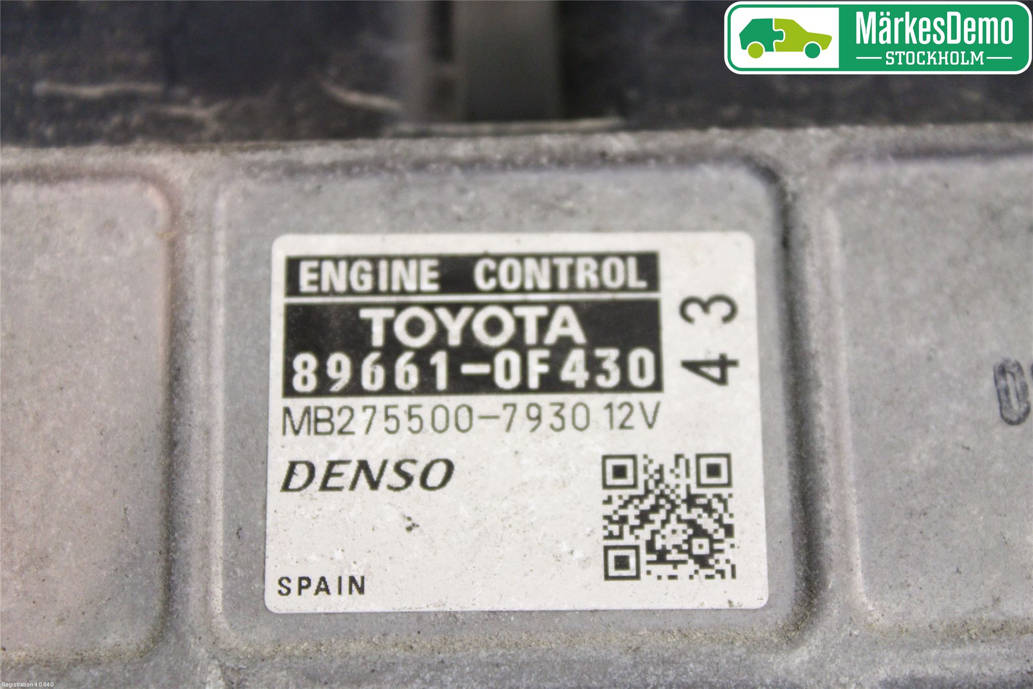 Toyota VERSO 09-18 Styrenhet Insprut Bensin