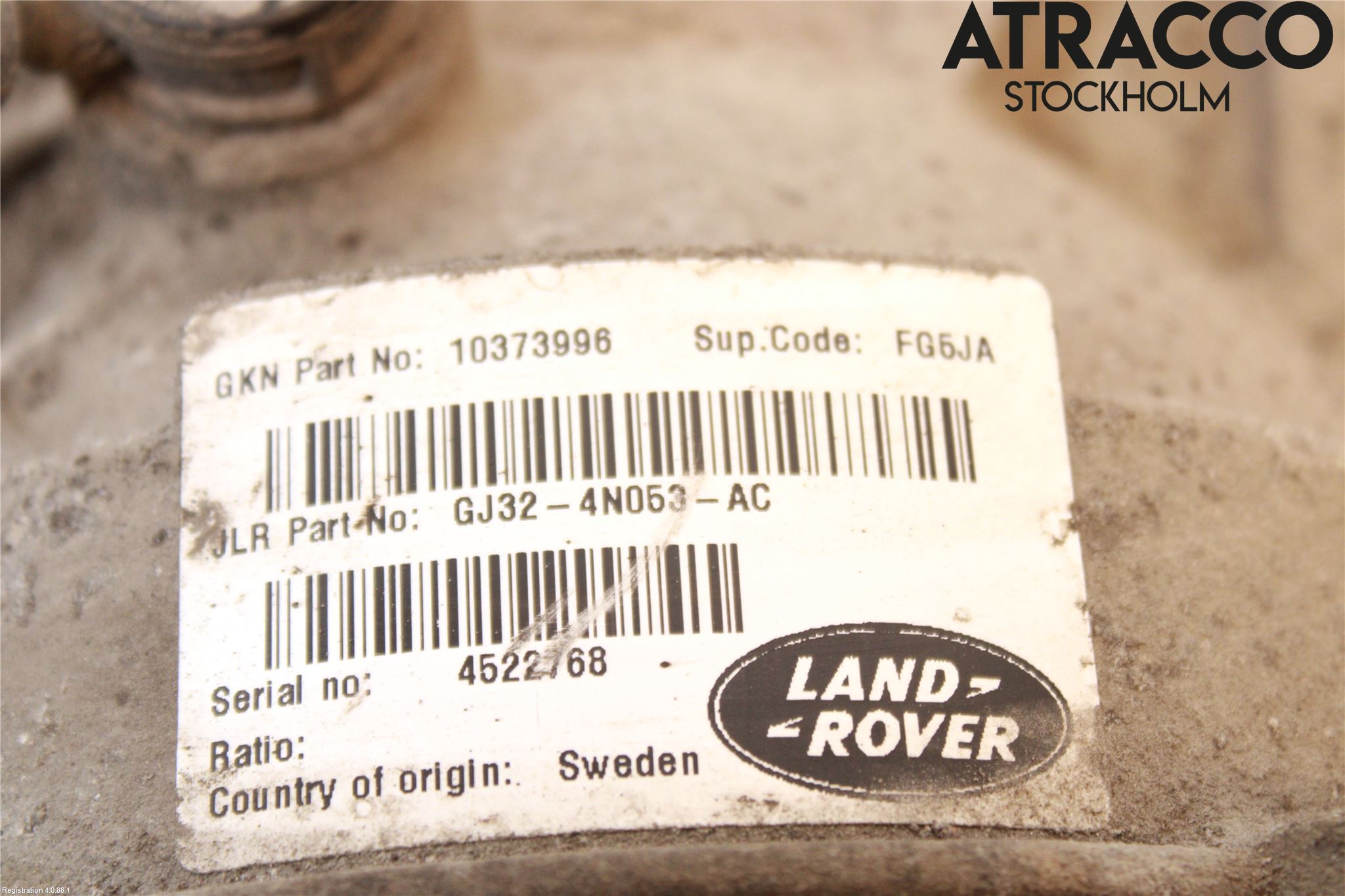 Landrover LAND ROVER DISCOVERY 4 10-16 Bakväxel-Diff