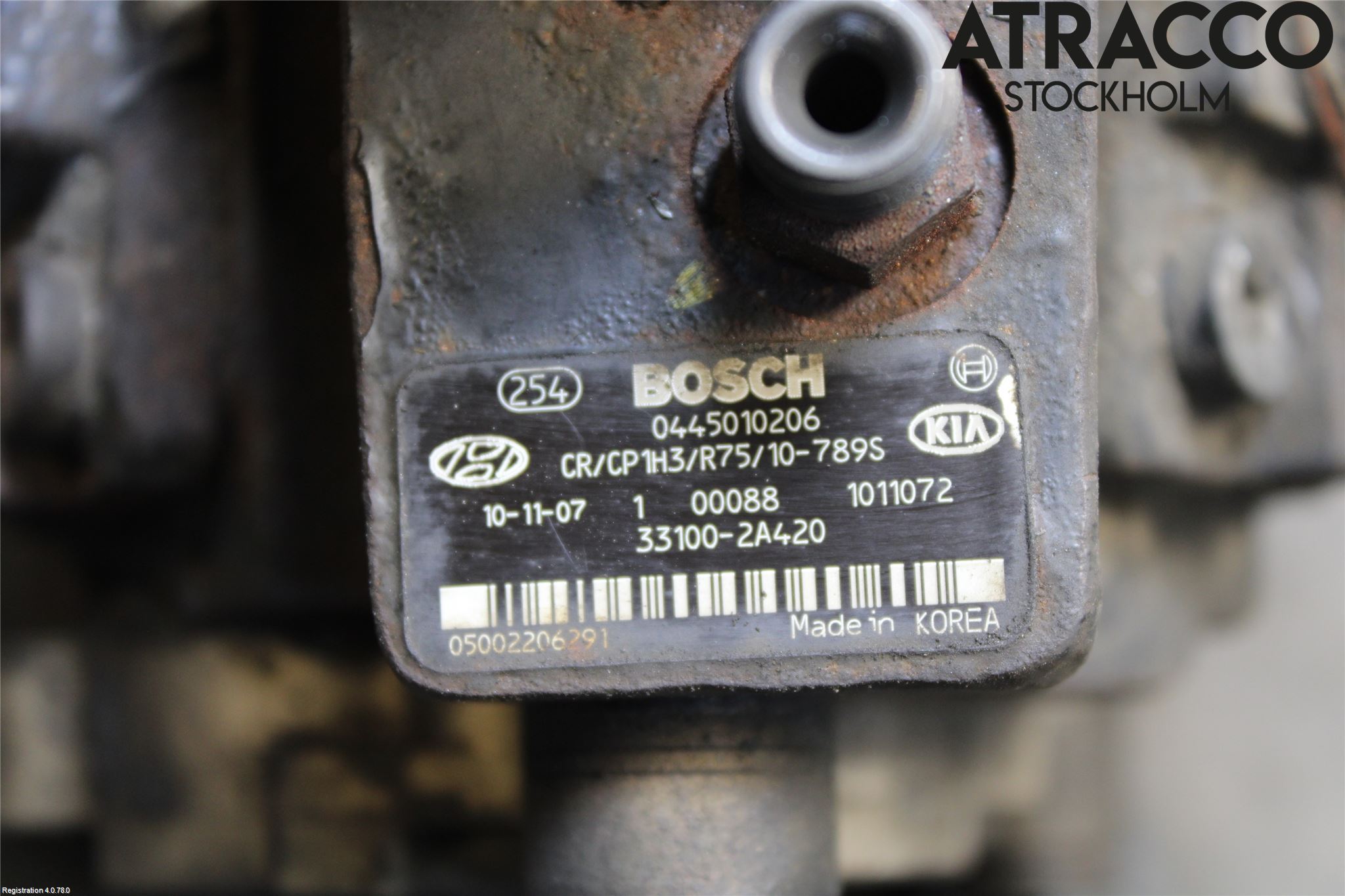 Kia SPORTAGE (SL) 11-15 Bränsle Insppump Diesel