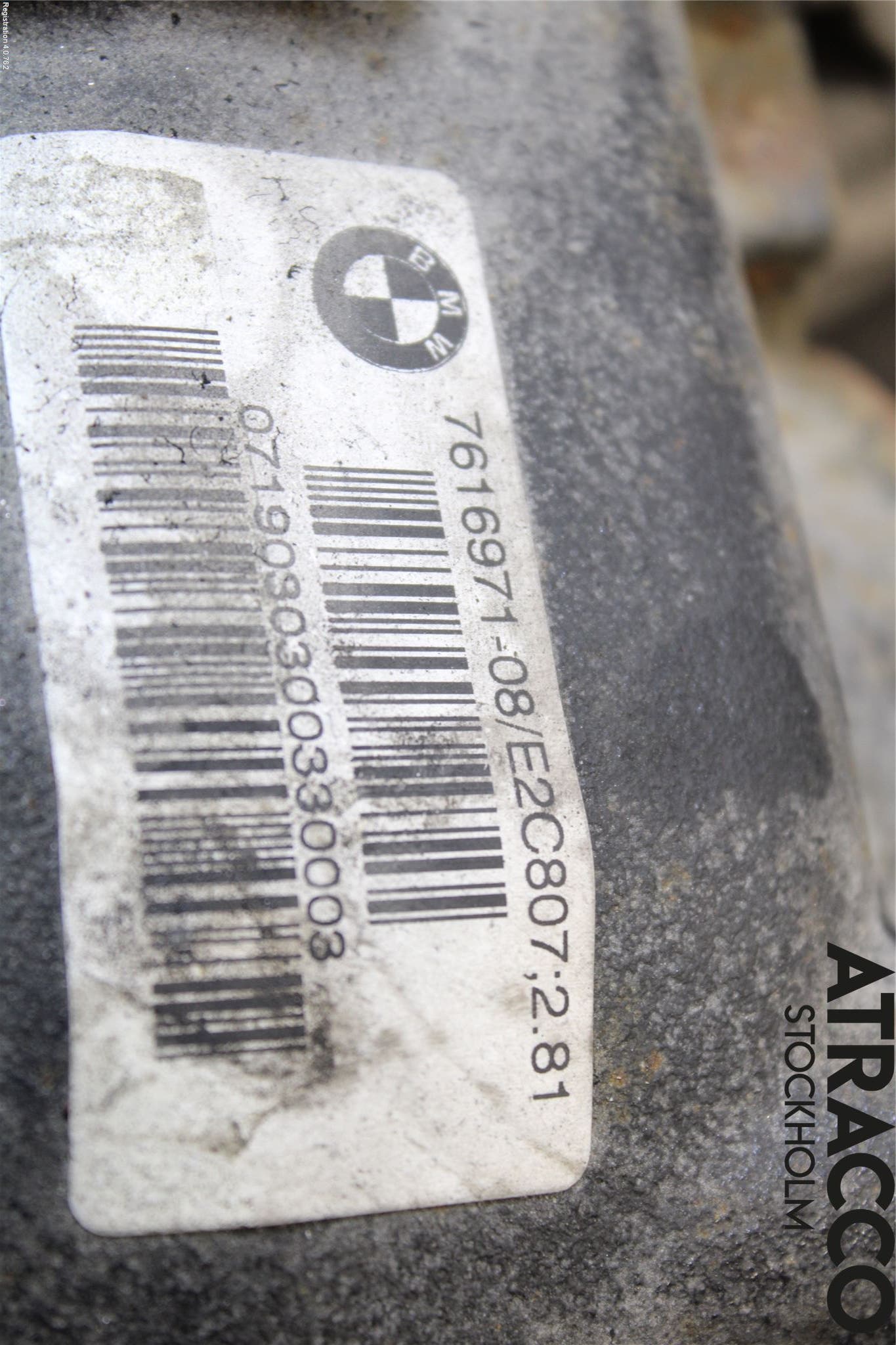 BMW 3 F30/F31/F80 12-19 Bakväxel-Diff