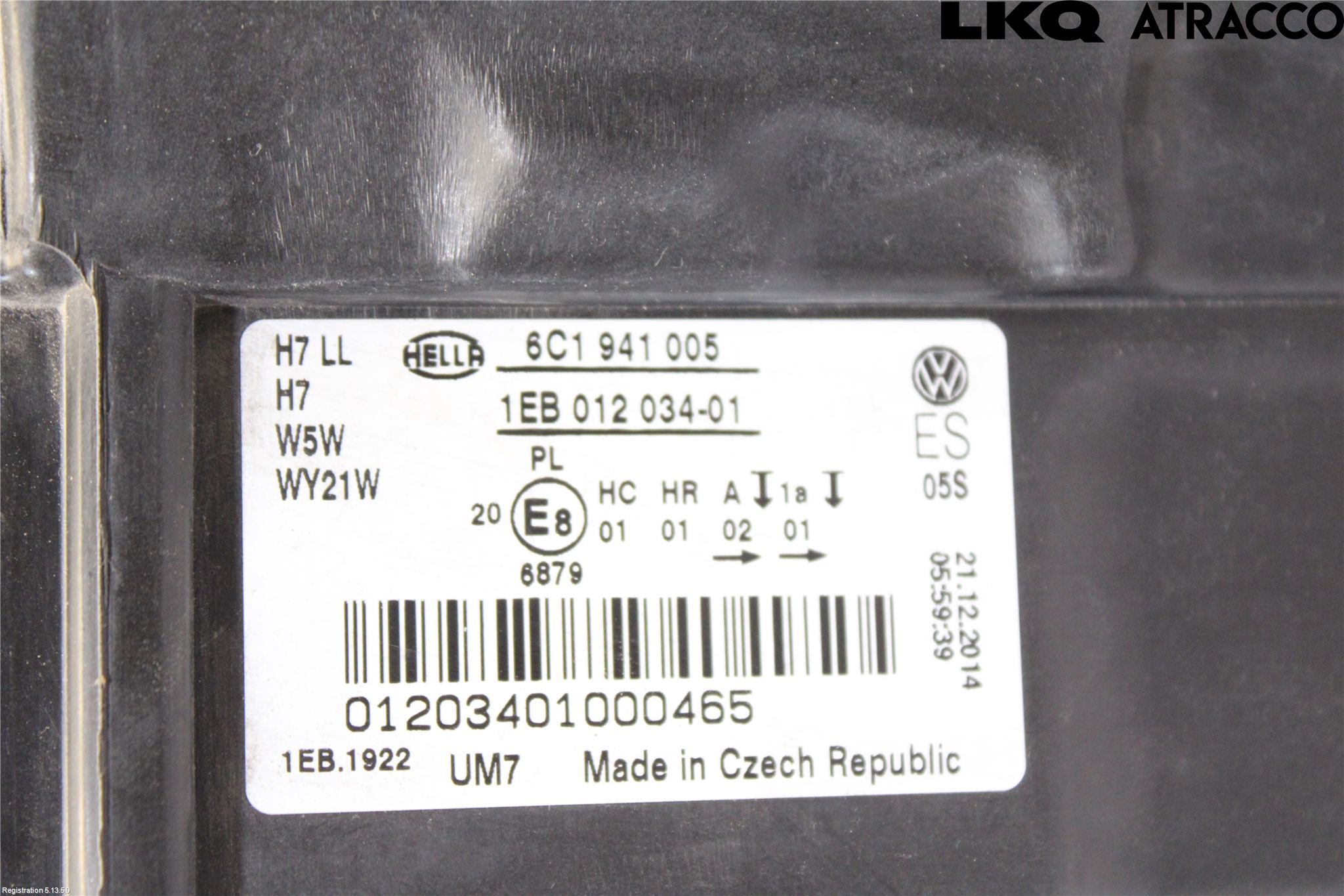 Volkswagen VW POLO 10-17 Strålkastare Vänster