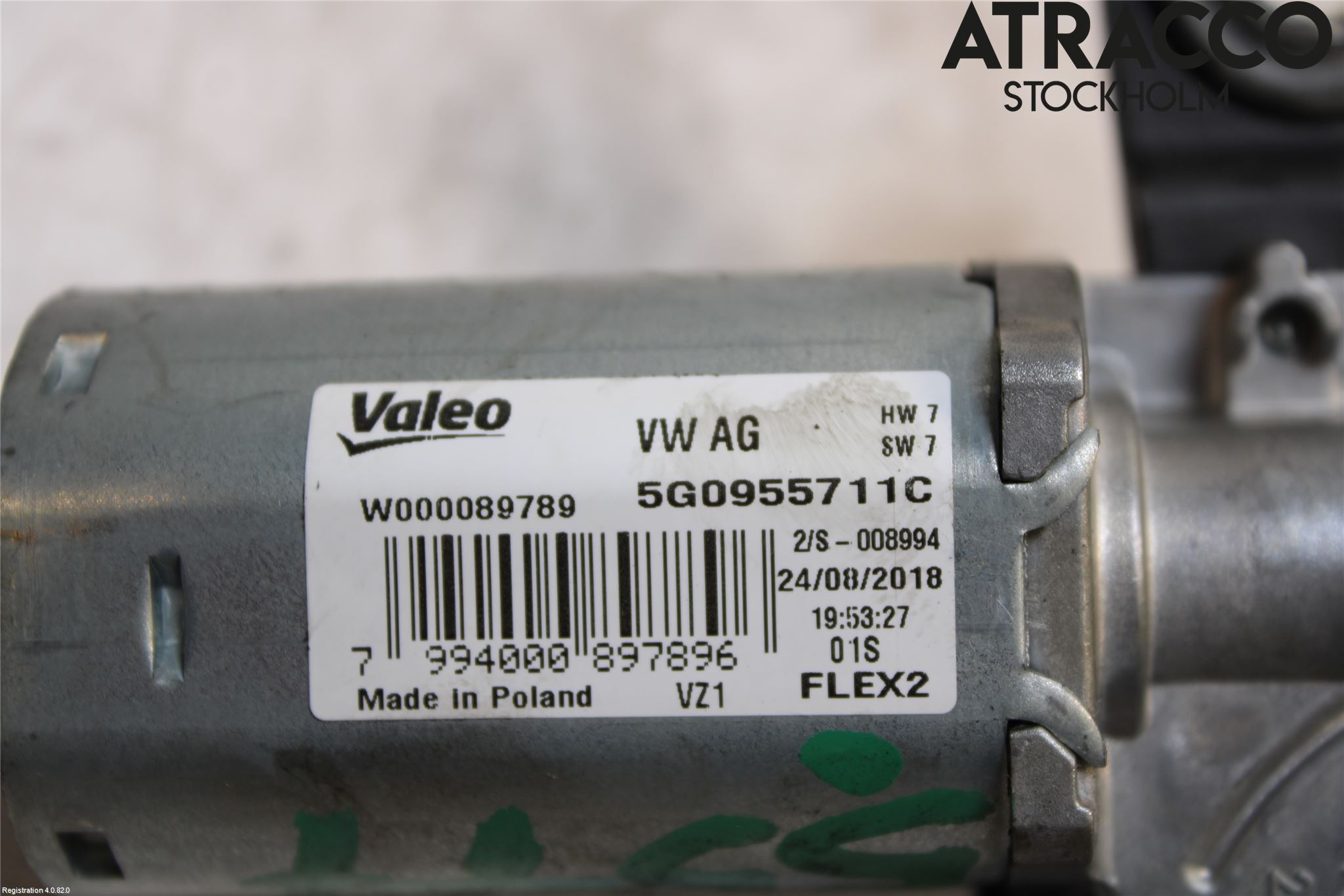 Volkswagen VW GOLF / E-GOLF VII 13-20 Torkarmotor Baklucka