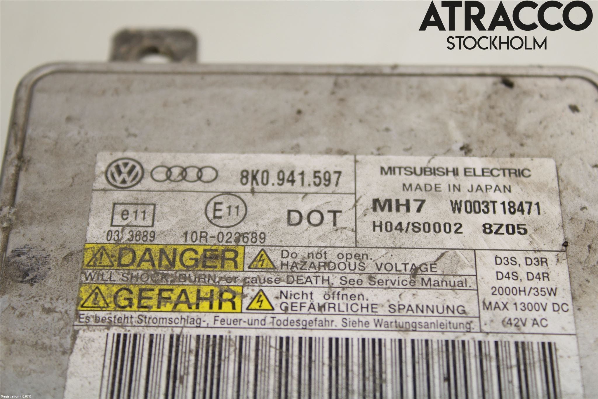 Audi A4/S4 08-11 Styrenhet Strålkastare